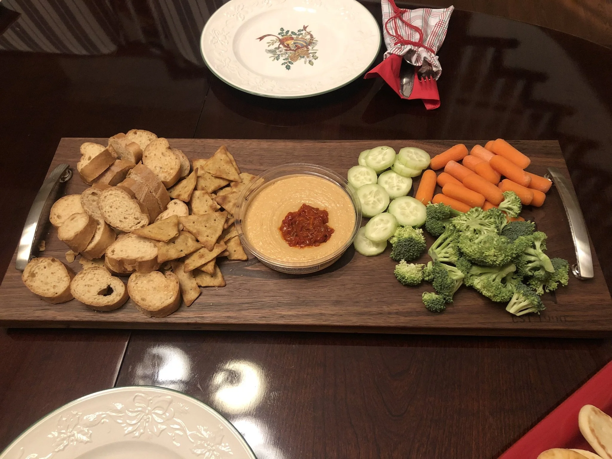 Old World Company: The Nobleman walnut charcuterie board.