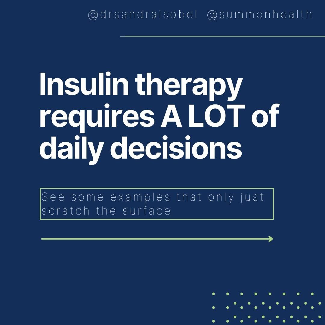 I have learned from my patients with type 1 diabetes that there are many things that I take for granted that they think about daily. 

In fact, multiple times a day.

And while on some days these thoughts and decisions are no big deal and easy to add