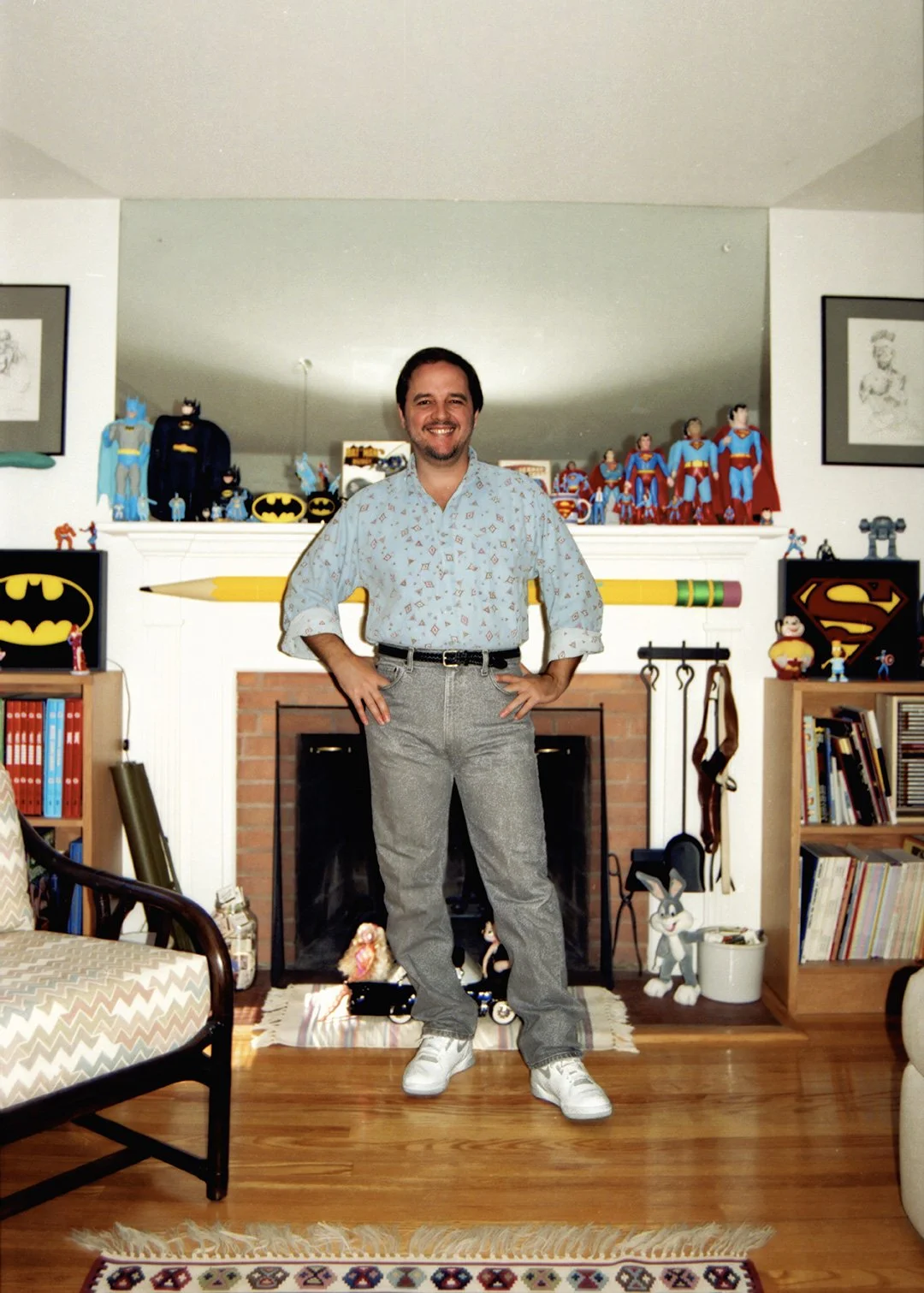The fireplace at my Connecticut home.