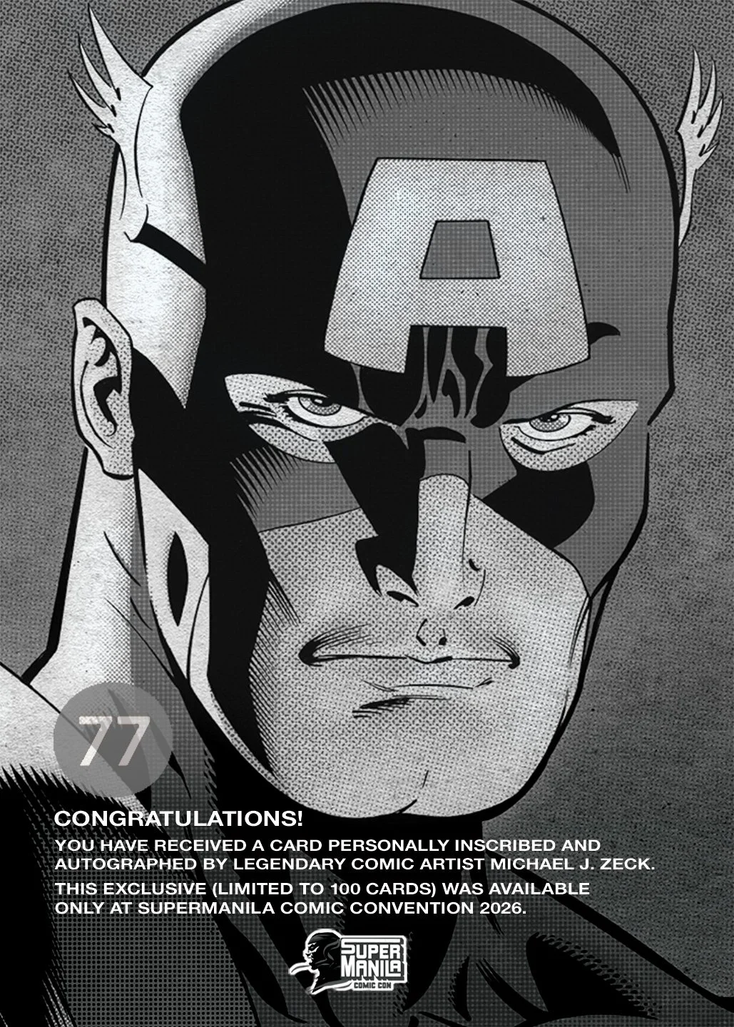 MIKE ZECK ZECKSCRIPTIONS TRADING CARD BACK