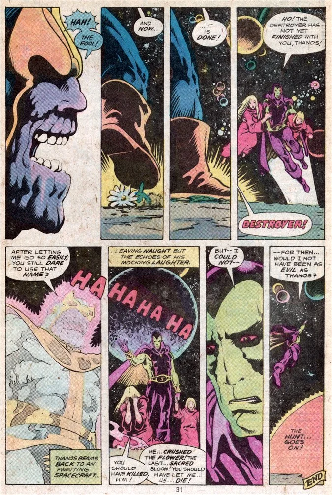 LOGAN'S RUN #6 - INTERIOR: "The Final Flower" page 5 of 5, Mike Zeck (pencils, inks)