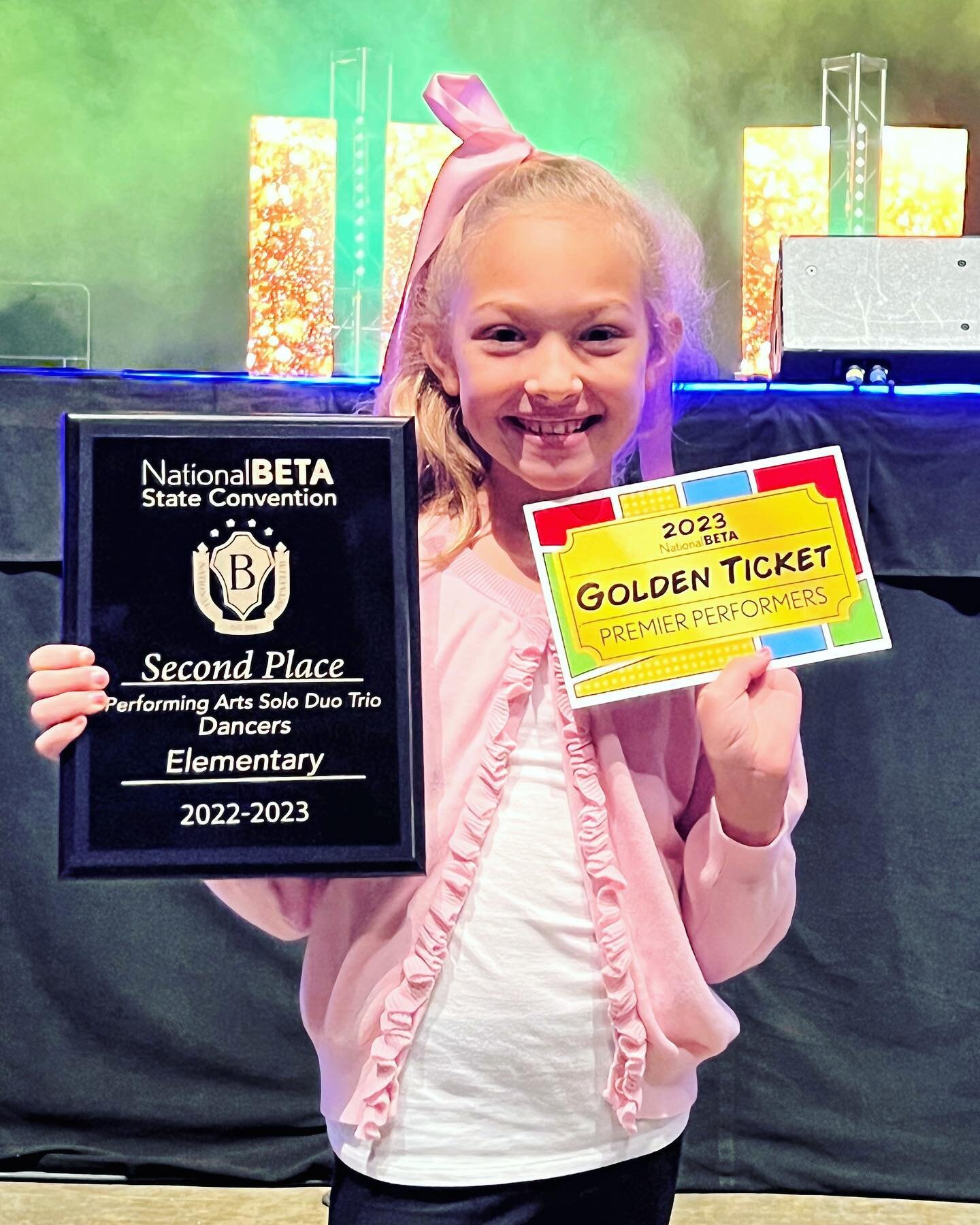 Our sweet Kendall placed second in the state BETA club convention today. She also received a Golden Ticket to be an opening performer at the National convention. 
We are SO proud of Kendall and all of her accomplishments💎
#BETA #batontwirling #GEMNA