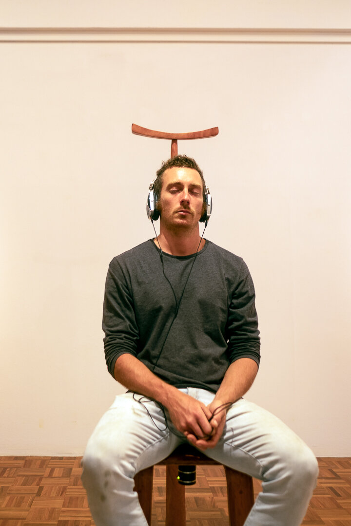 Sitting with the voice of Trees - a collaboration with soundscape artist Dr Leah Barclay for Tree Place at Noosa Regional Gallery.
Design and making Ross Annels. Soundcapes by Leah Barclay. Redgum timber kerf-bent. Headphone loop is the listening t