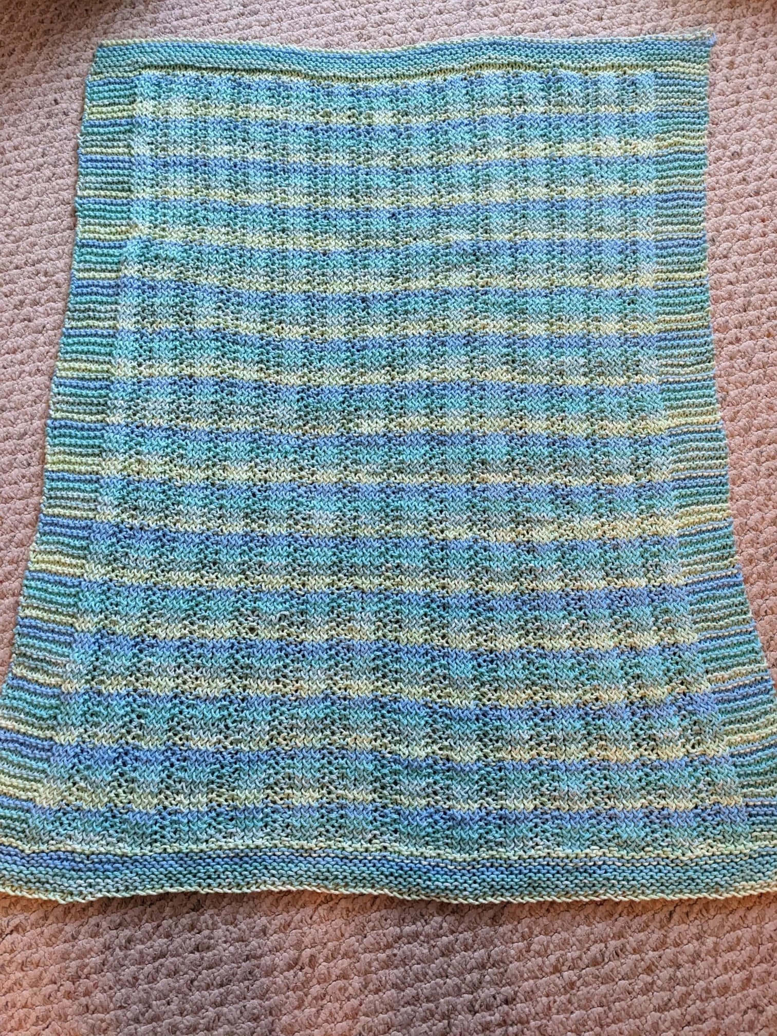 Knitted baby blanket