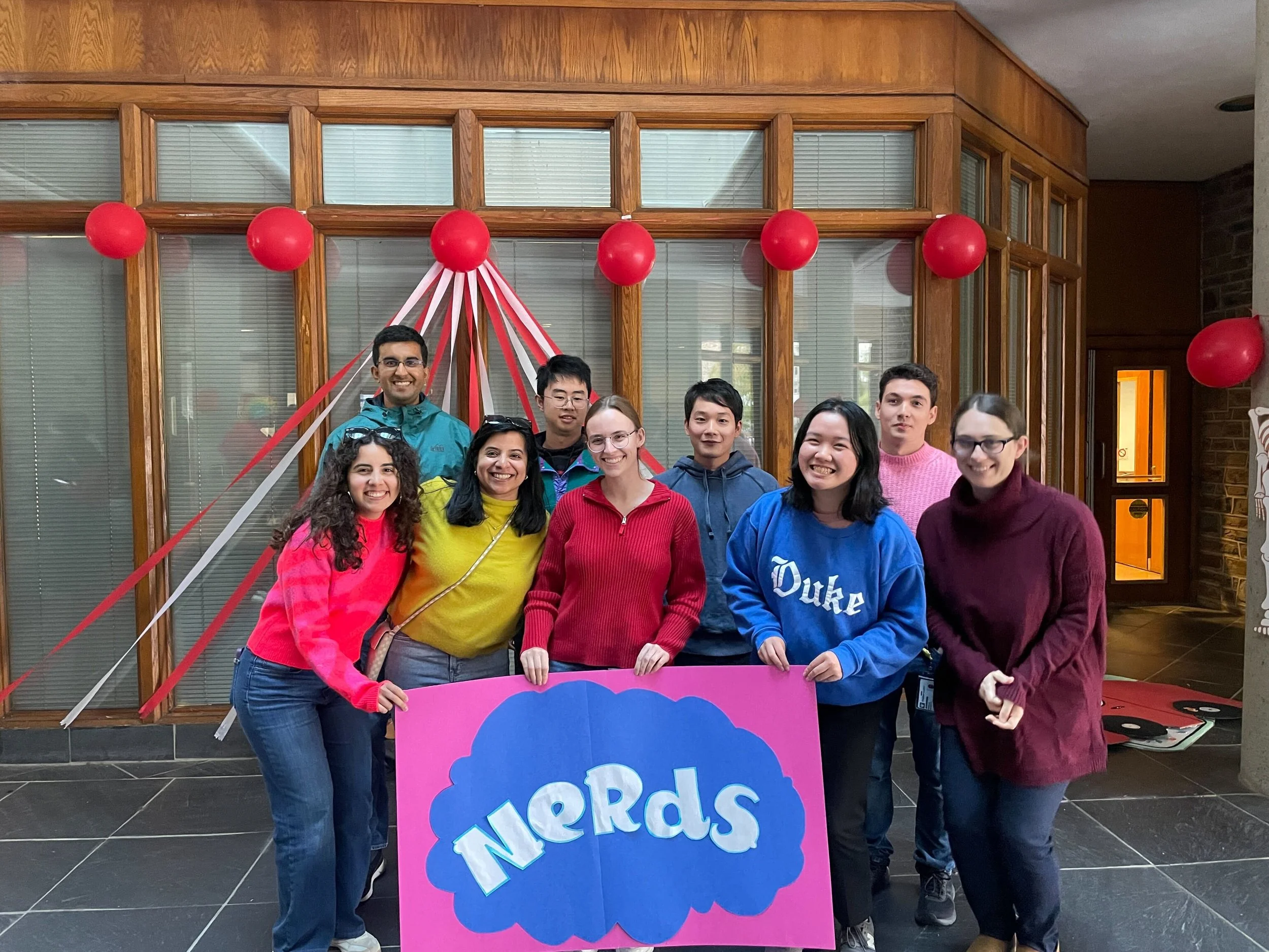 Welcome to our rotation students, Isabella and Sam! Thanks for dressing up as Nerds with us!