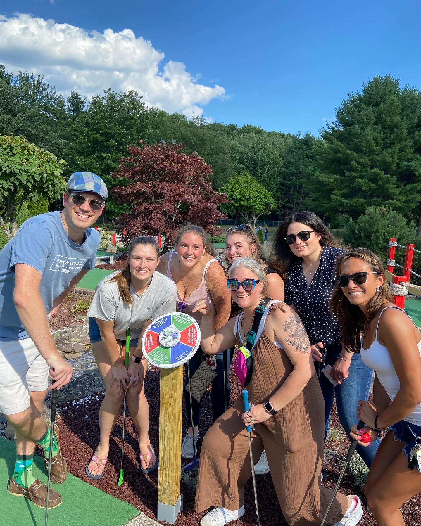 It was time for the CDM team to get out of the office and enjoy a staff outing this afternoon. While the mini golf course was not kind to all, it led to plenty of laughs! #childrensdentistryofmaine #fridayfunday #puttputt #saco