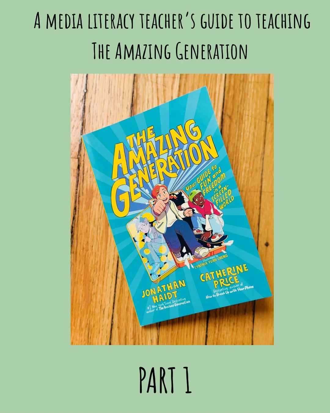 📚🥟I just started reading The Amazing Generation by Jonathan Haidt and Catherine Price with my daughter. 

❤️While imperfect, I think the message of the book is an important one to discuss with kids. 

✔️It also makes me think about my own (often to
