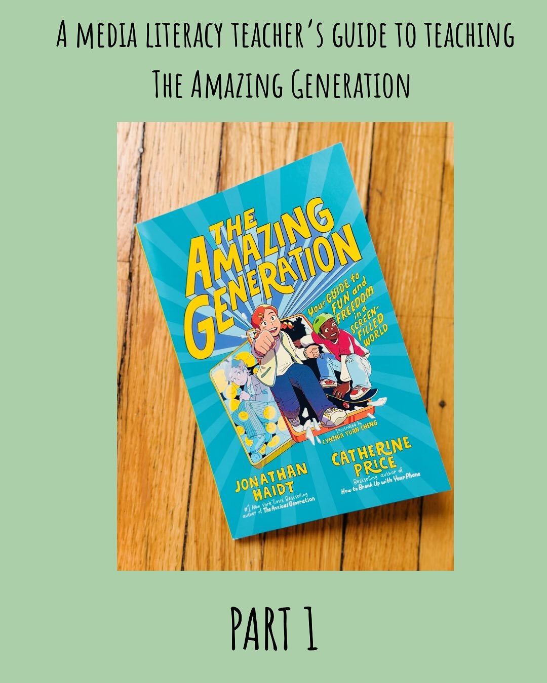 📚🥟I just started reading The Amazing Generation by Jonathan Haidt and Catherine Price with my daughter. 

❤️While imperfect, I think the message of the book is an important one to discuss with kids. 

✔️It also makes me think about my own (often to