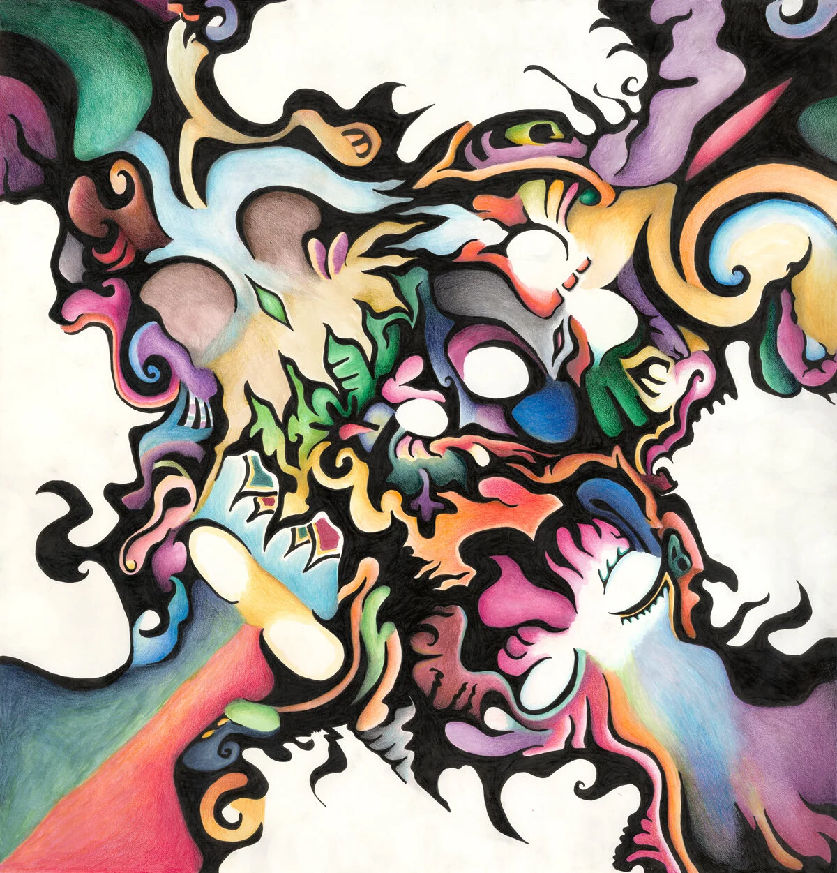 Fae GateInk, Watercolor, and Watercolor Pencil on Bristol Board24” x 23”2020