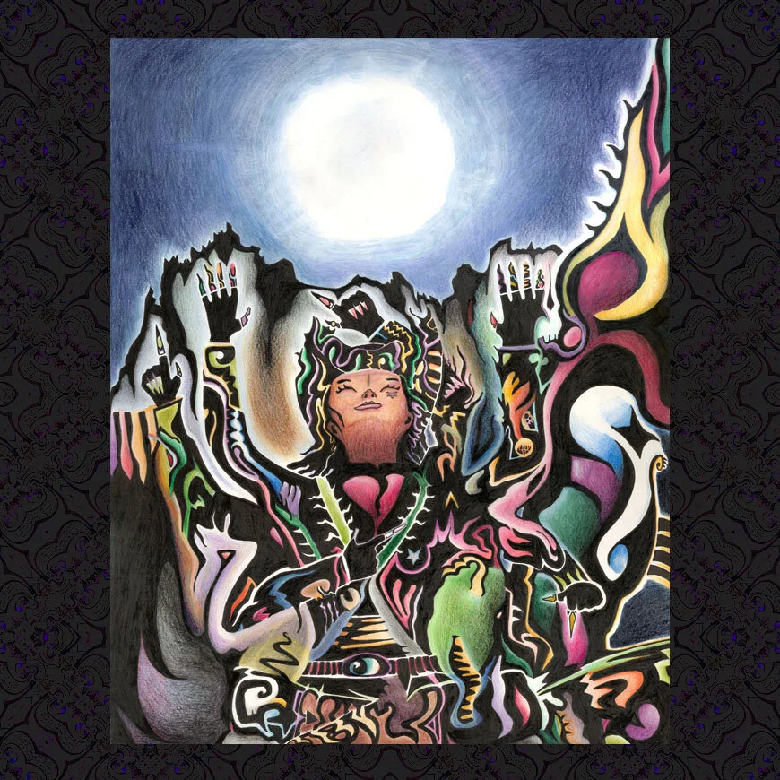 The Moon Matte Print