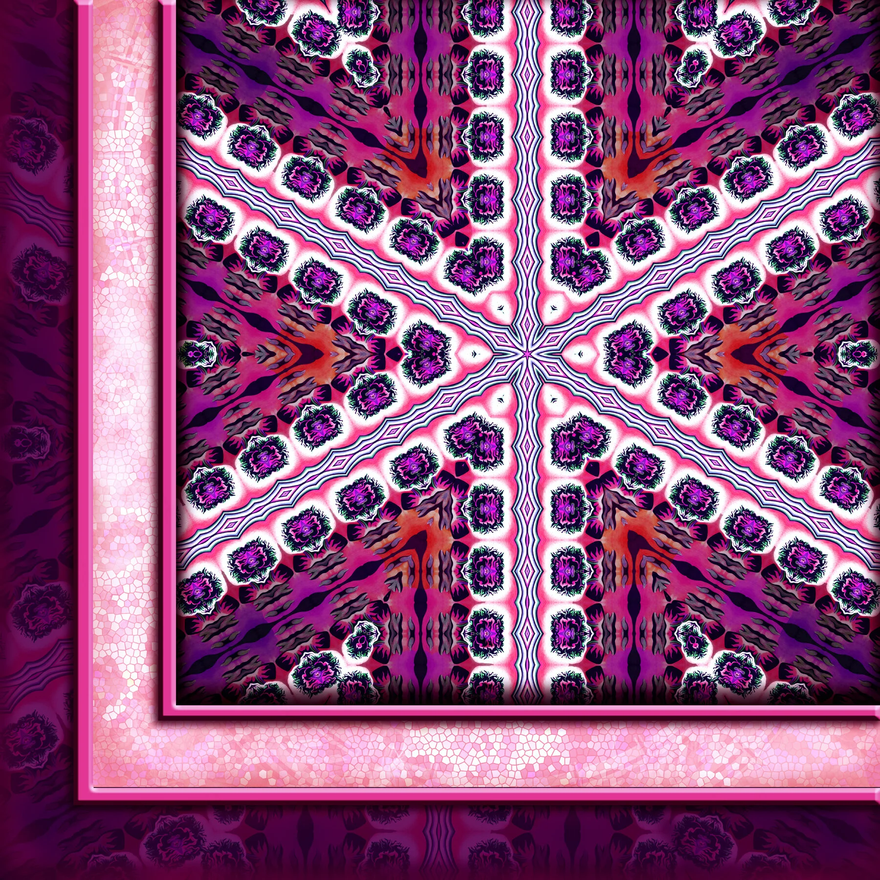 Six of Wands: VictoryDigital Tessellation2021