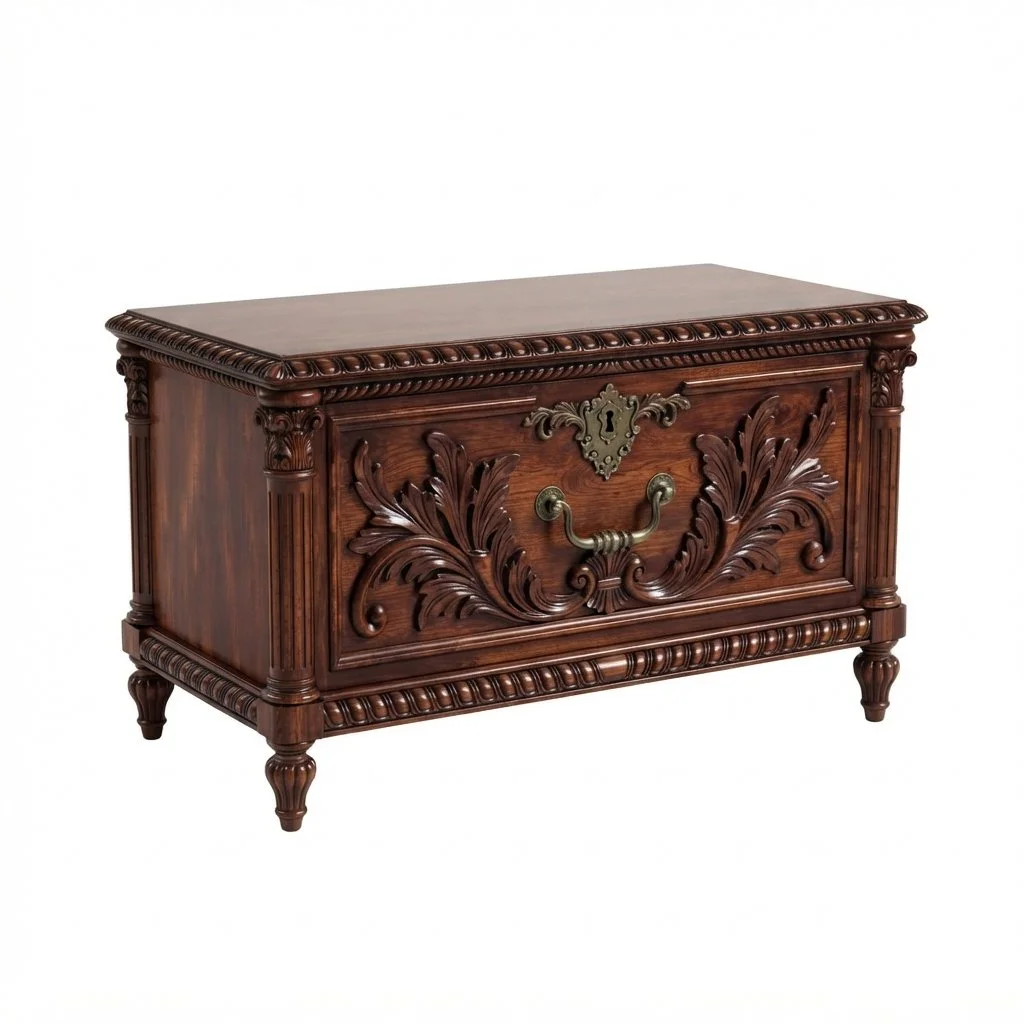 Category link for wooden blanket chests and storage trunks