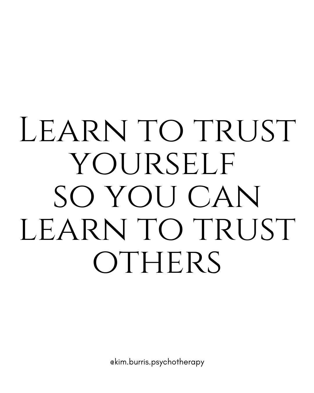 We heal together, when we learn to trust ourselves, and those who are trustworthy. 

Rooting for you!

Follow for daily reminders from a holistic therapist,  to live your best life and take the next step on your healing journey. 🧬✨

If you&rsquo;re 