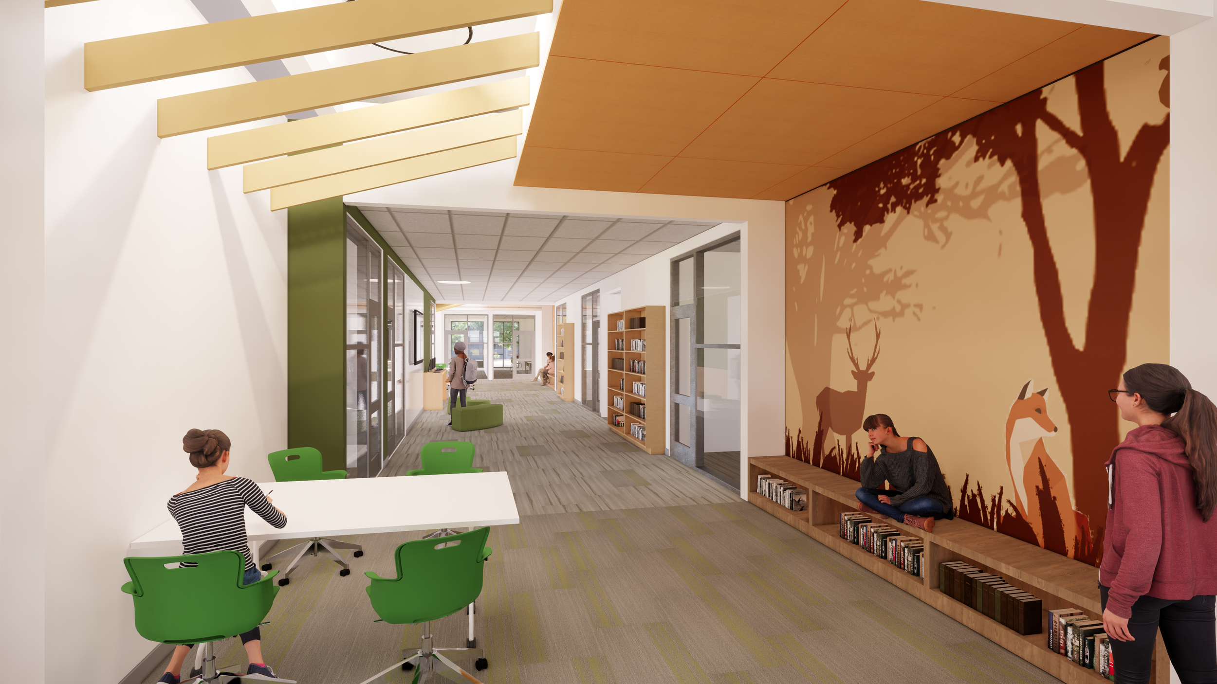 Classroom Building Corridor