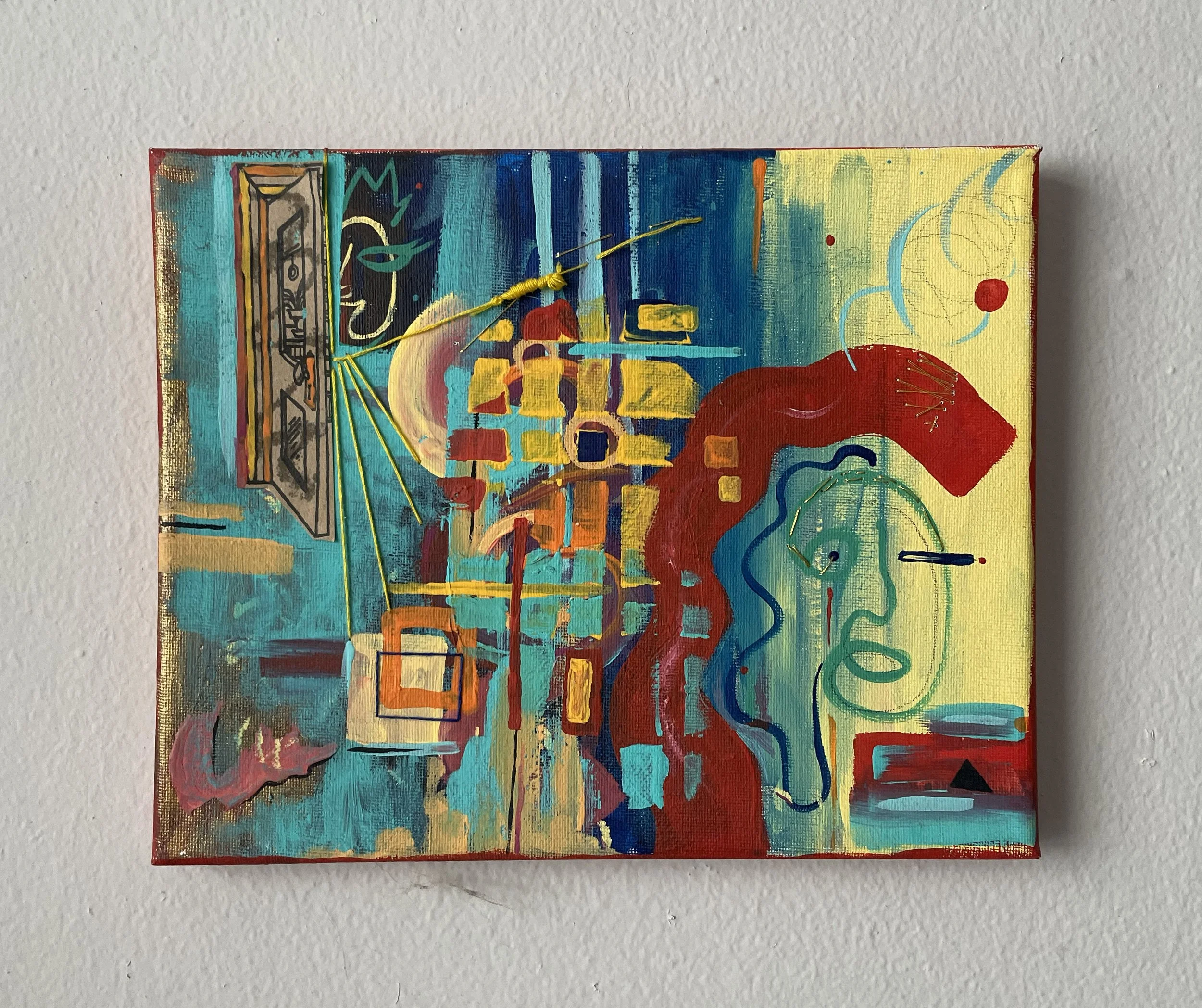 
Title: Salir
Medium: Mixed Media, Acrylic 
Size: 8” x 11”
Date: 2020-2025
Price: $166
