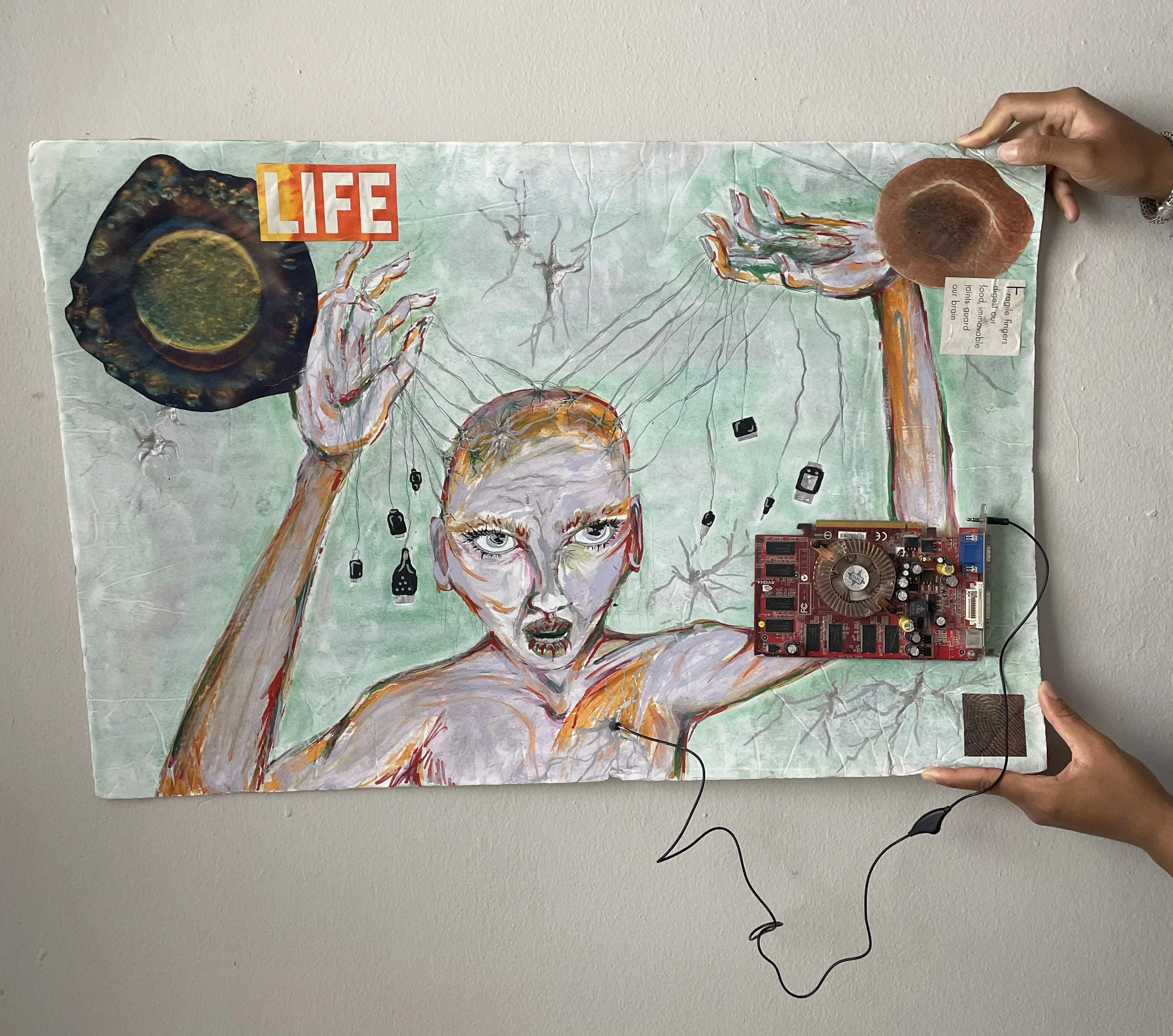 Title: iAlgorithm
Medium: Mixed Media, Acrylic 
Size: 2’ x 3’
Date: 2022-2025
Price: $267