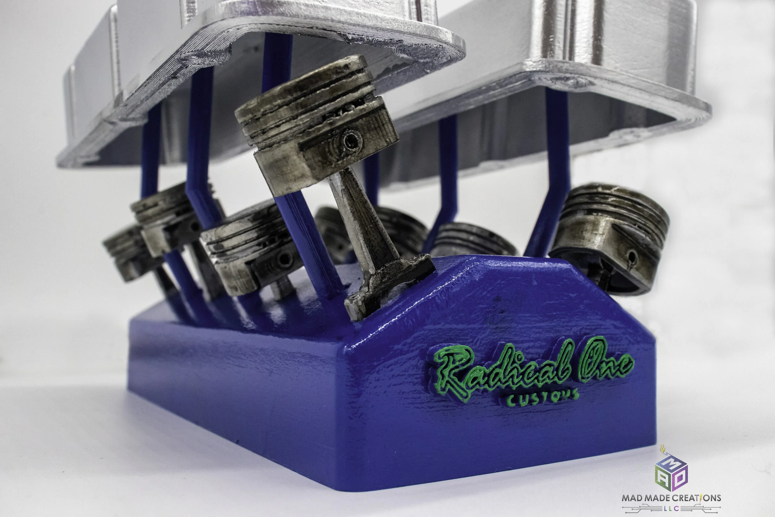 Custom Trophy- 3D Printed- Front / Side View