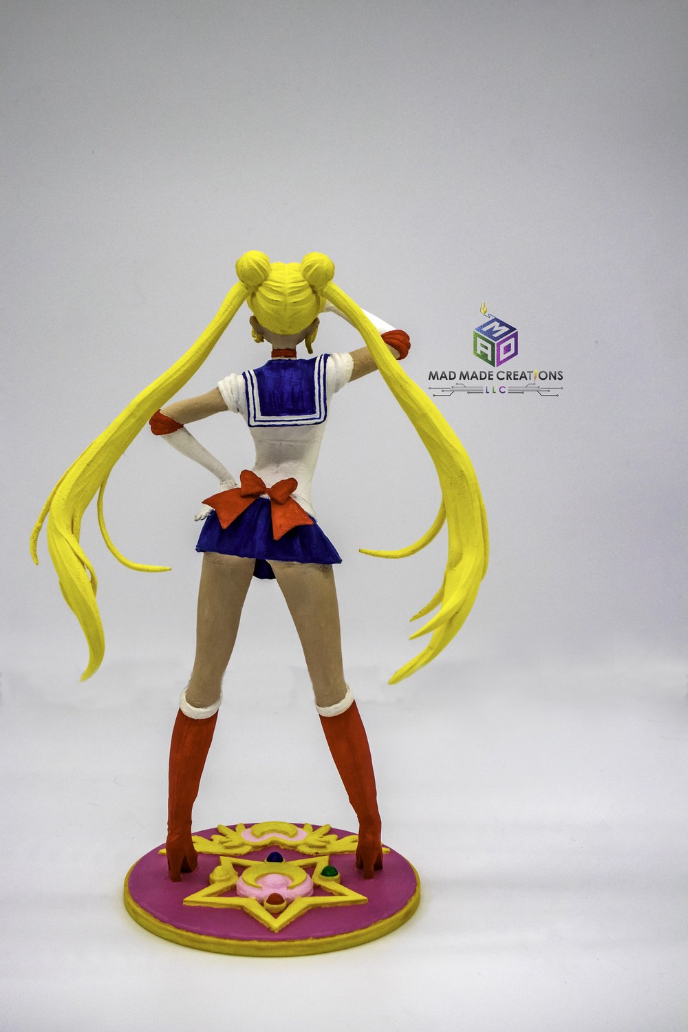 Sailor Moon Figurine 3D Printed Fan Art- MAD Made Creations LLC