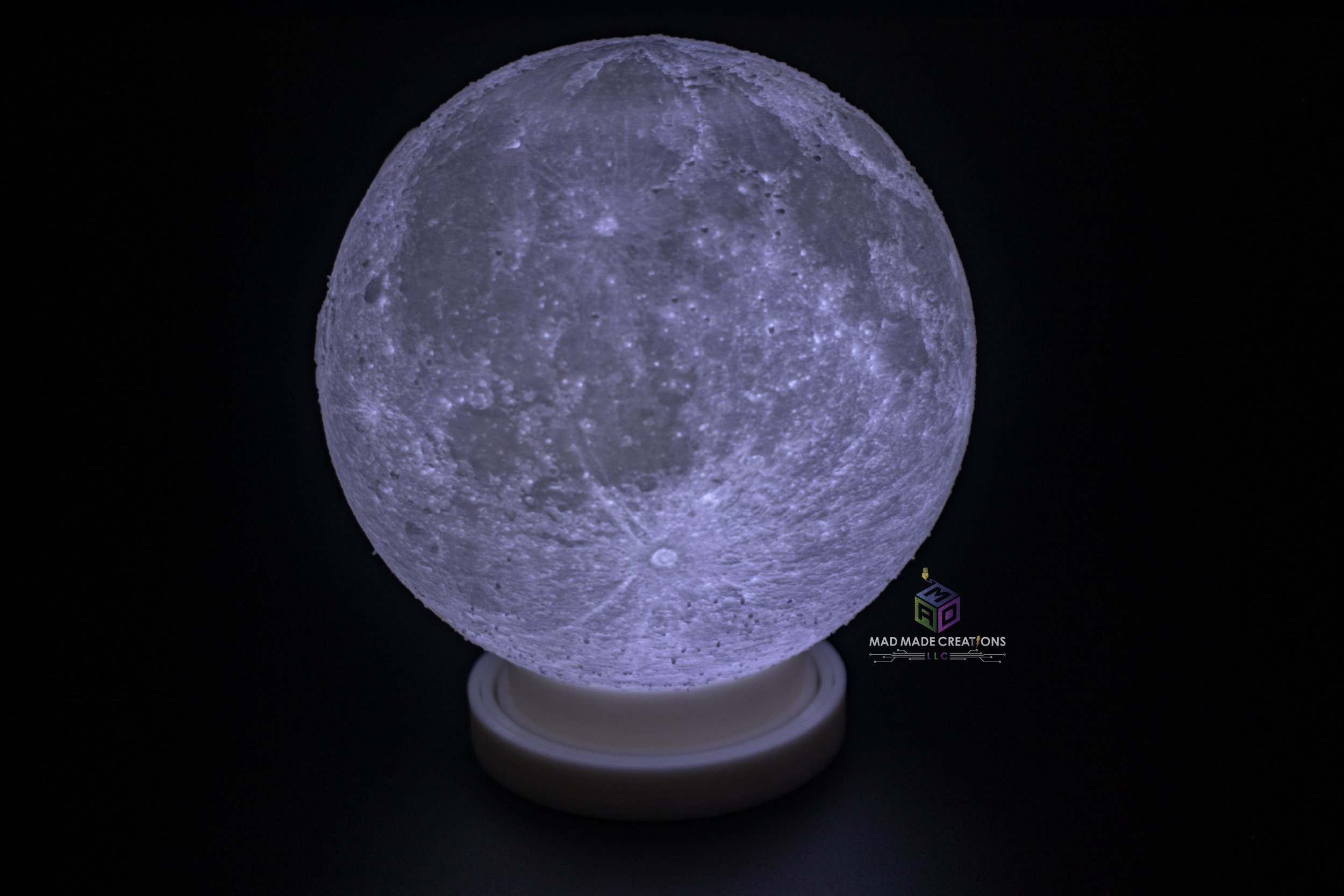 3D　Personalized　3D　—　Printed　Made　LLC　LED　Moon　Creations　Lithophane-MAD　Personalized　Creations　Printed　Moon　Made　MAD　LLC