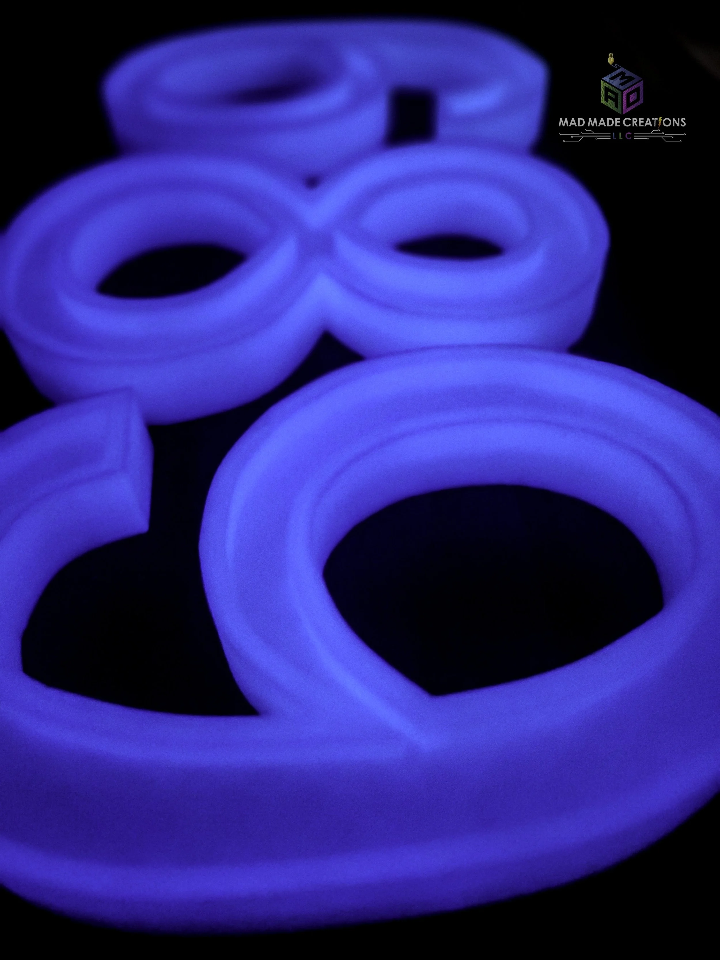 House Numbers MAD Made Creations LLC Large Glow In the Dark House