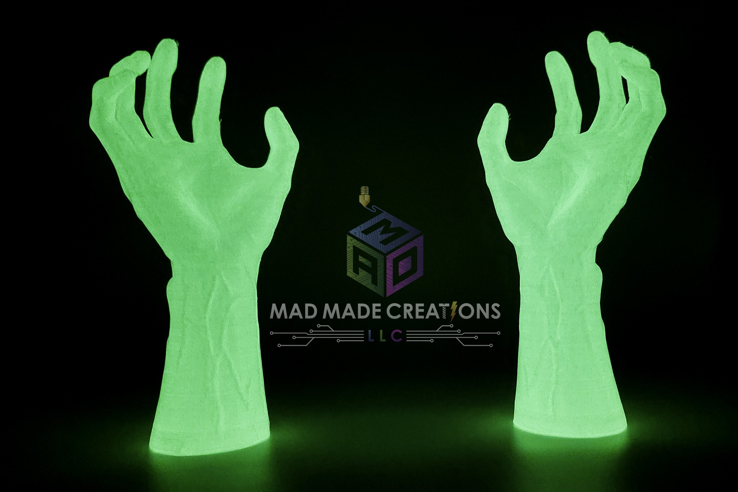3D Printed Large Ghost Arms- Glow in the Dark (1).jpg