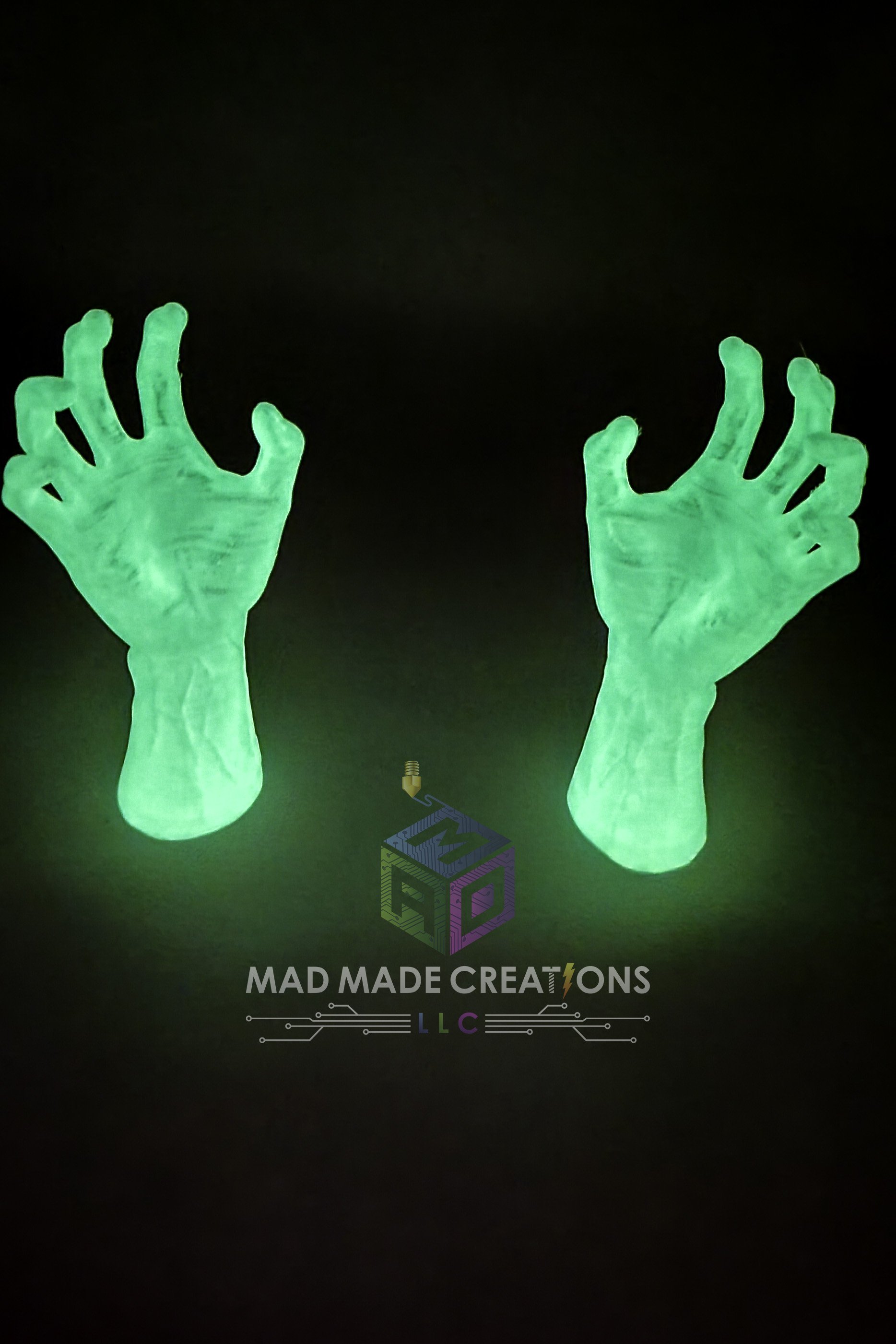 3D Printed Large Ghost Arms- Glow in the Dark (3).jpg