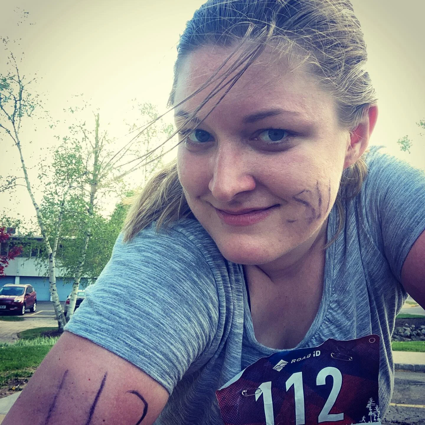 After a fun release of Sweet Georgia (buy it at jessicawachs.com) I JUST made it to the triathlon... and guess what!?

I didn&rsquo;t get last place!!!

what??

But I did definitely have 112 written backwards on my face the whole time. 

#challengeac