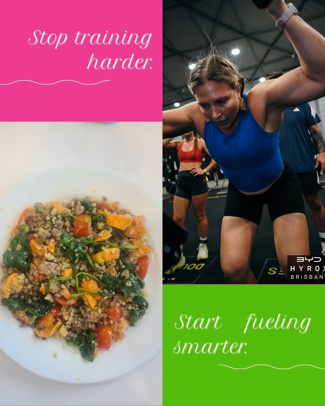 You don&rsquo;t need:
❌ More sessions
❌ More cardio
❌ More intensity

You need:
👉 Better fuel
👉 Better timing
👉 Better recovery

Most people are stuck because they&rsquo;re solving the wrong problem.

👇 What do you think is holding your performan