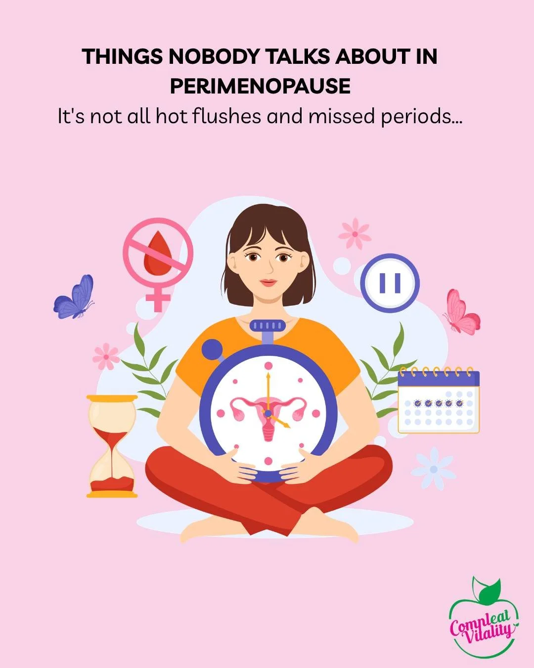 If you're experiencing some of these changes, you're not alone.

Many women spend years wondering why they suddenly feel different, only to discover they're navigating perimenopause.

Understanding what's happening is the first step toward supporting