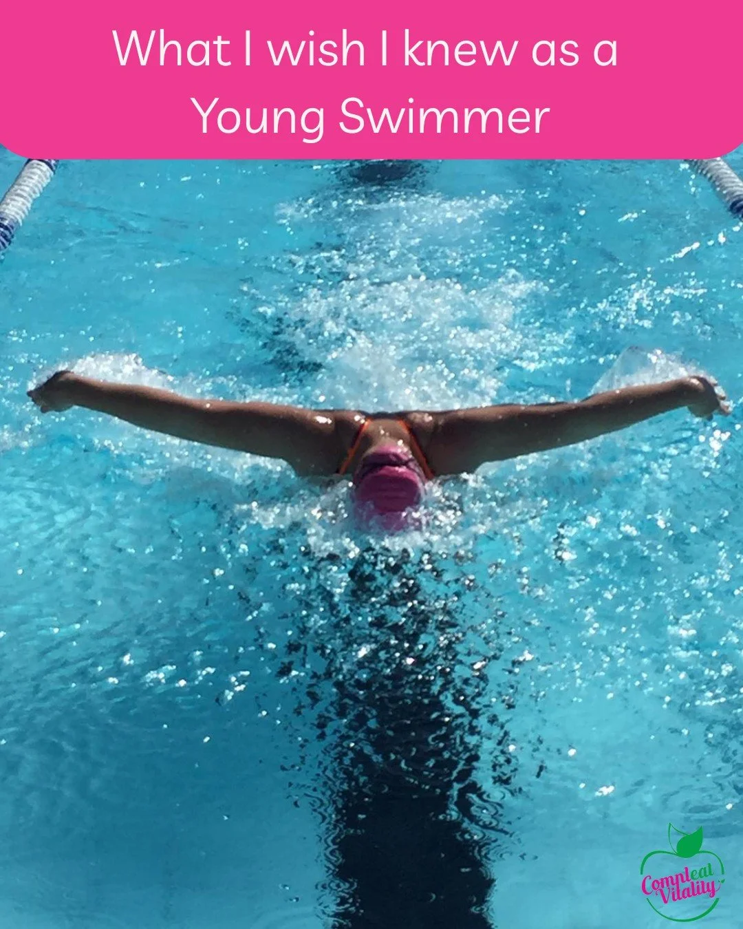 As a competitive swimmer growing up, there are so many things I wish someone had taught me.

Not just about swimming.

About being an athlete.

I wish I knew:

🏊 Recovery was just as important as training.

🏊 More training wasn't always better.

🏊