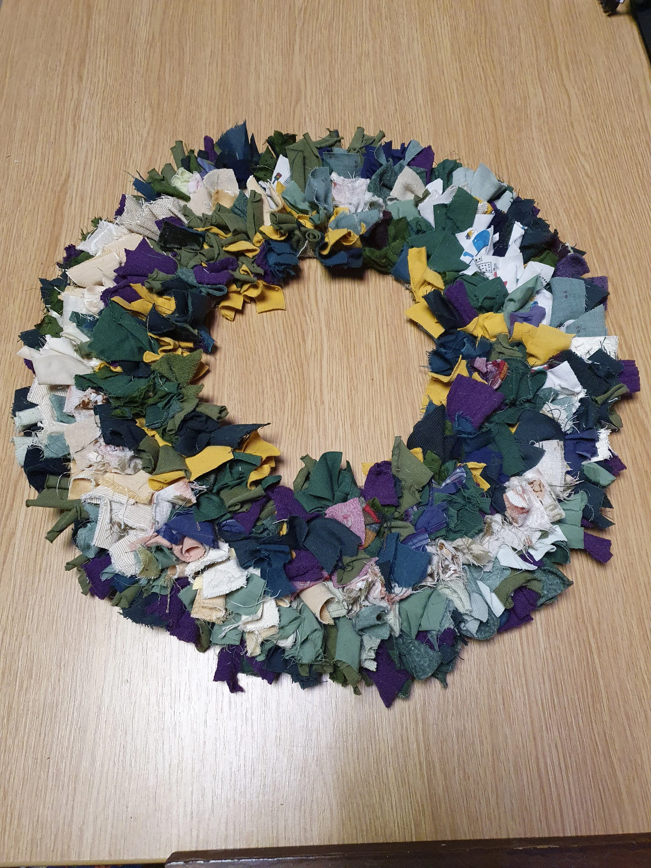 Solstice Wreath Rag Rugging Workshop