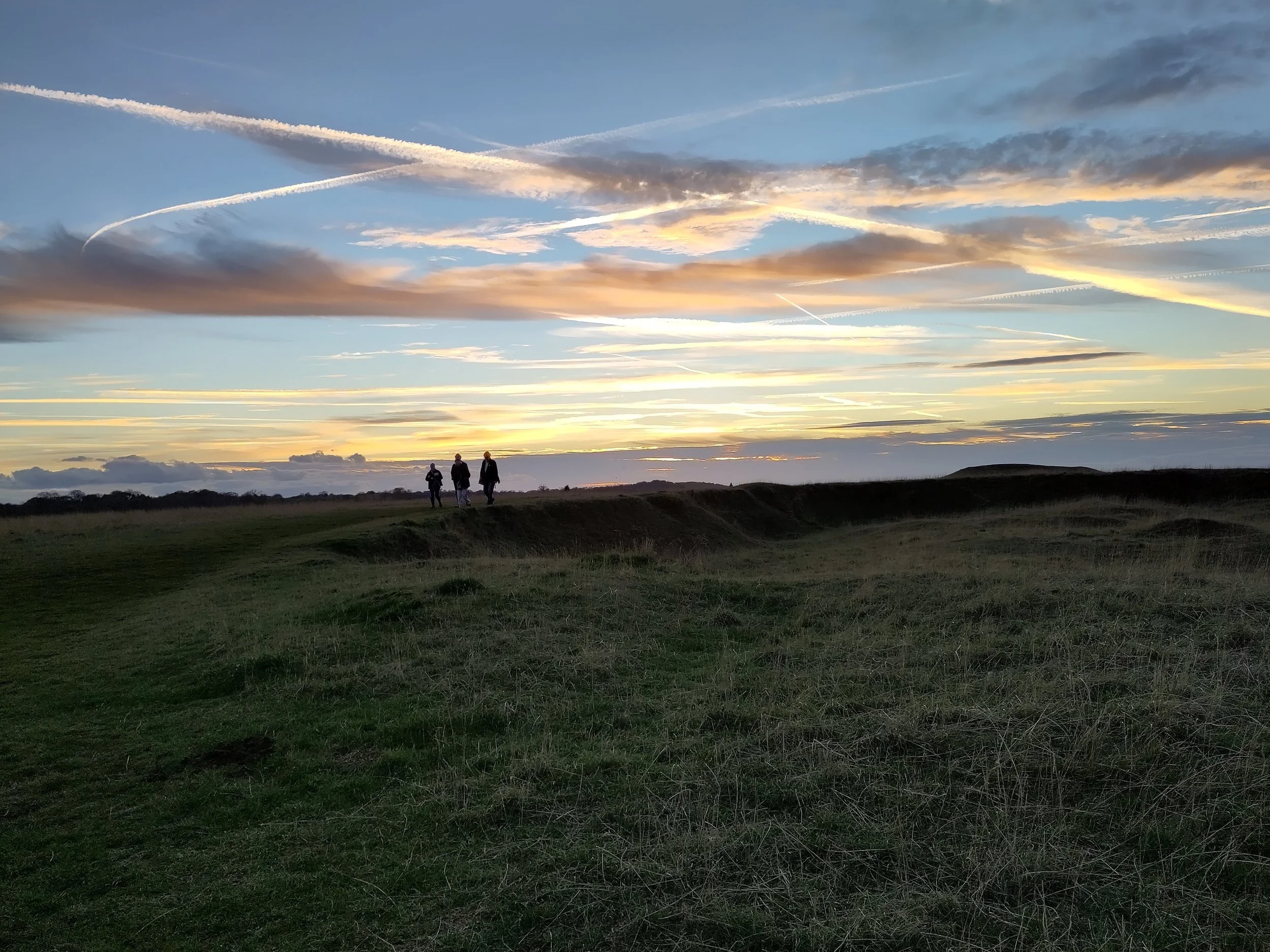 Midsummer Sunset Skylarks on Selsley