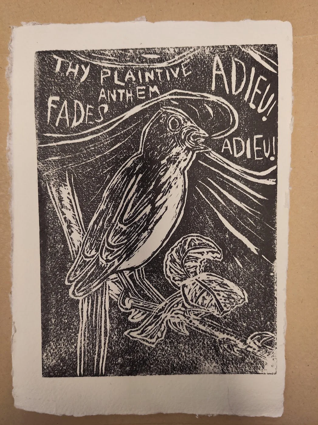 July linocutting workshop