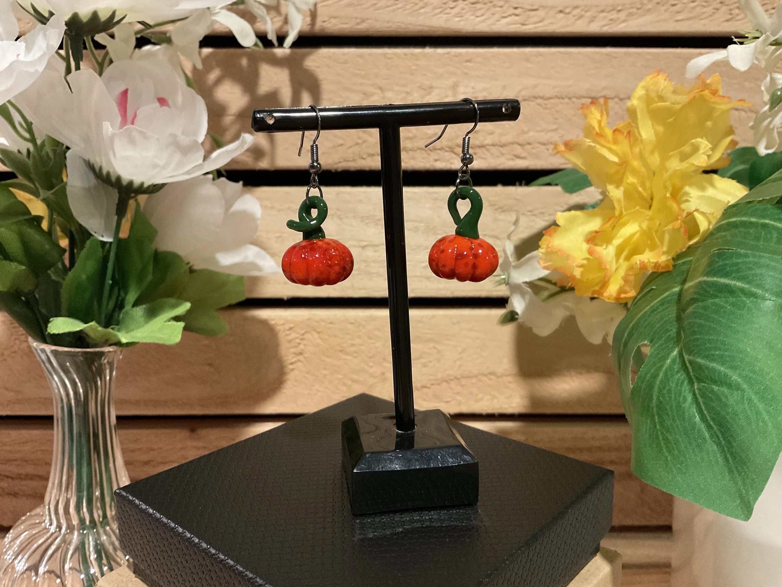 Pumpkin Earrings - orange