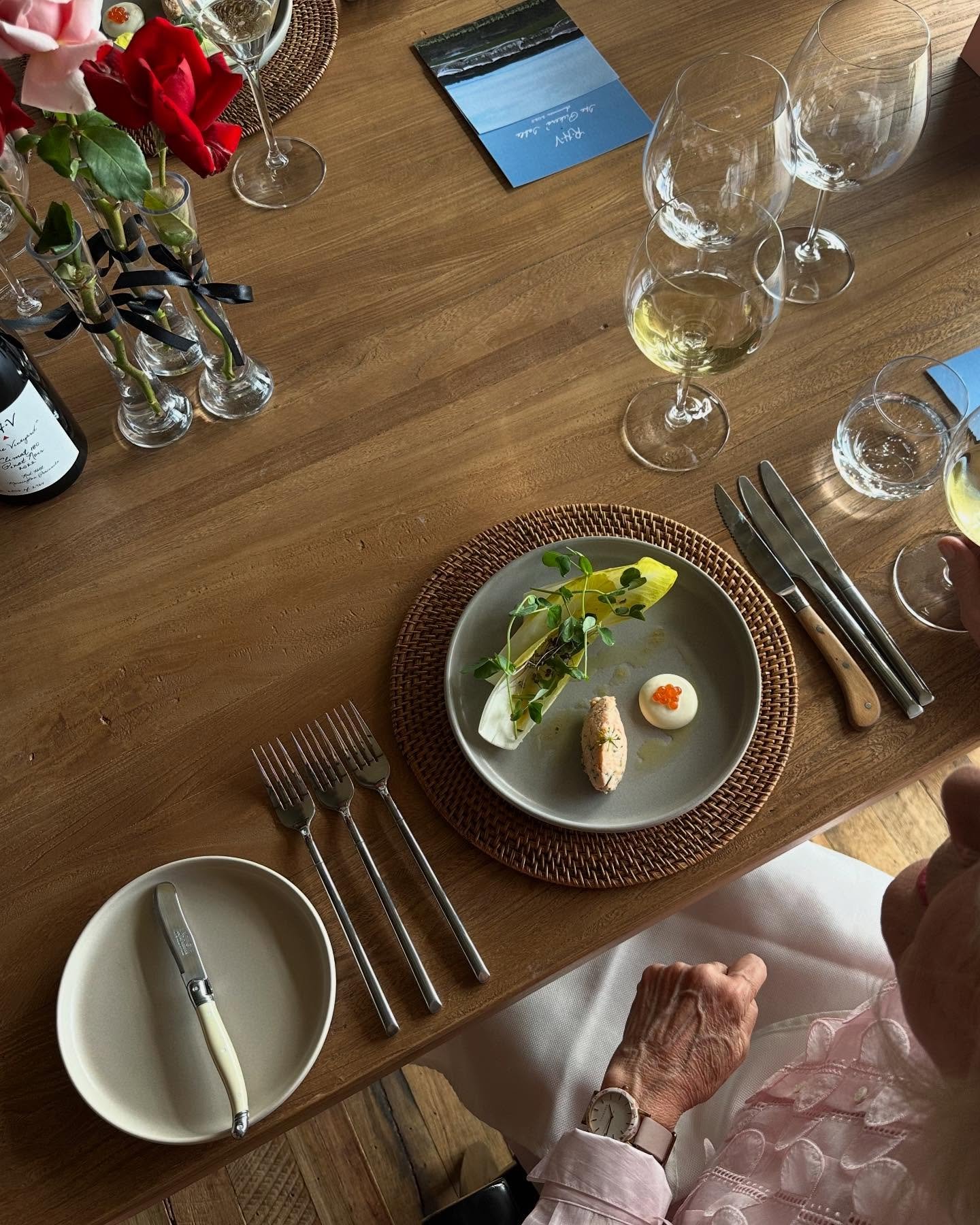 An entr&eacute;e at @rhvwine earlier this year! Fresh &amp; Summery