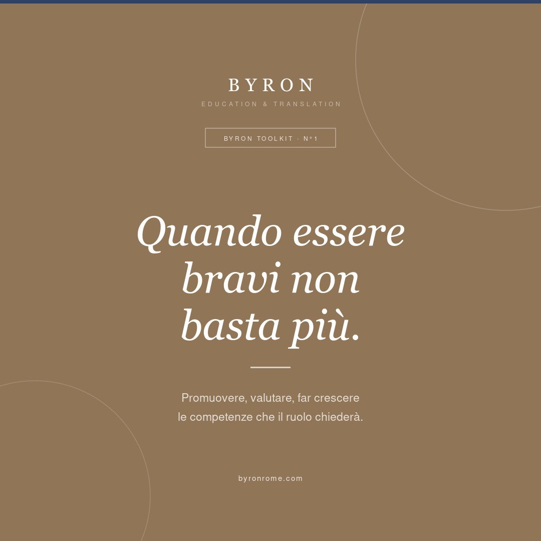 Quando essere bravi non basta più | Byron Toolkit