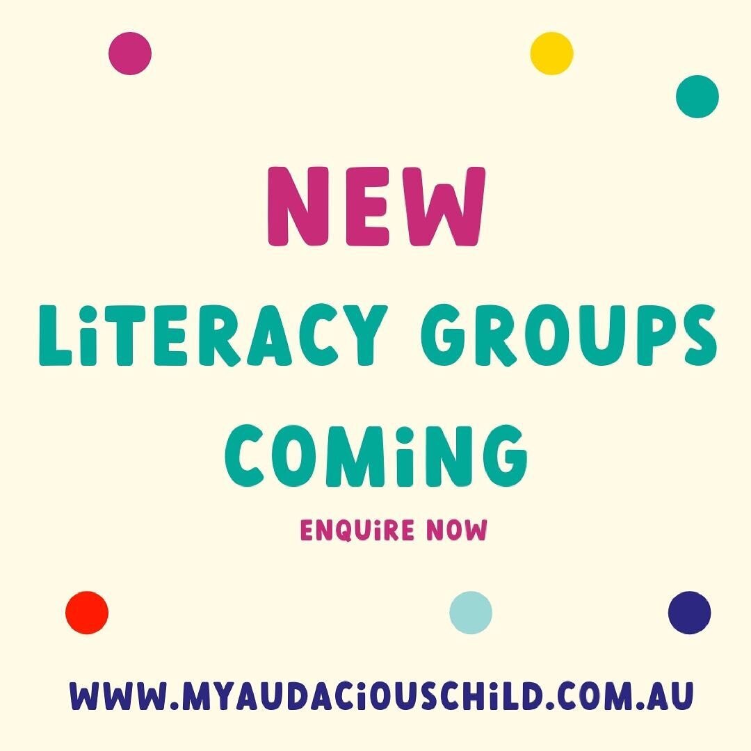 Term 3 specialised literacy groups!