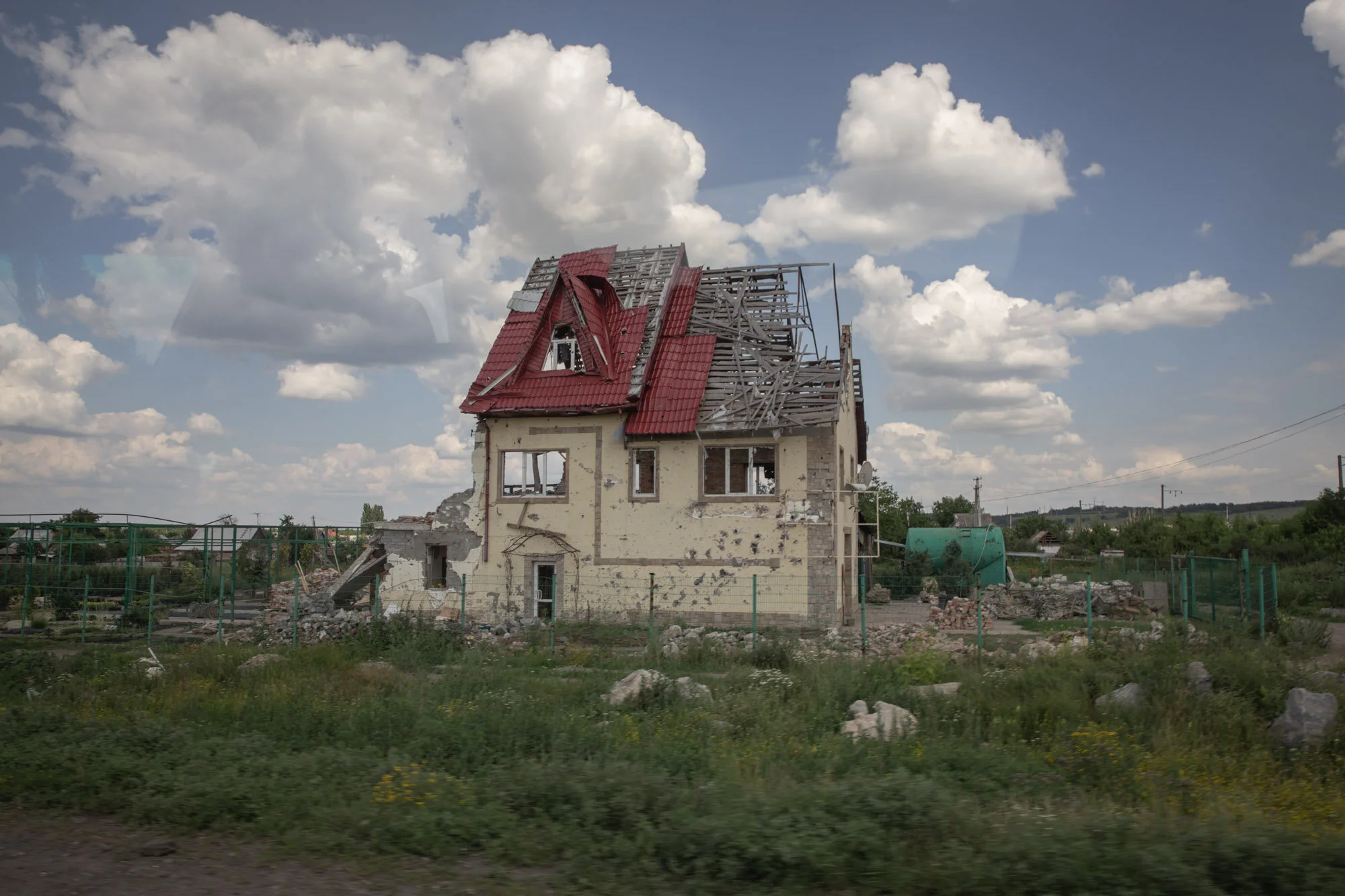 Fighting in east Ukraine has continued and the violence has left the civilian population suffering and homeless