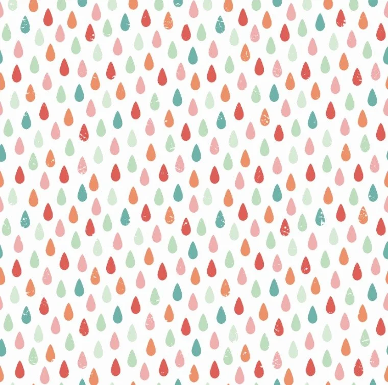 7 - Colourful Raindrops