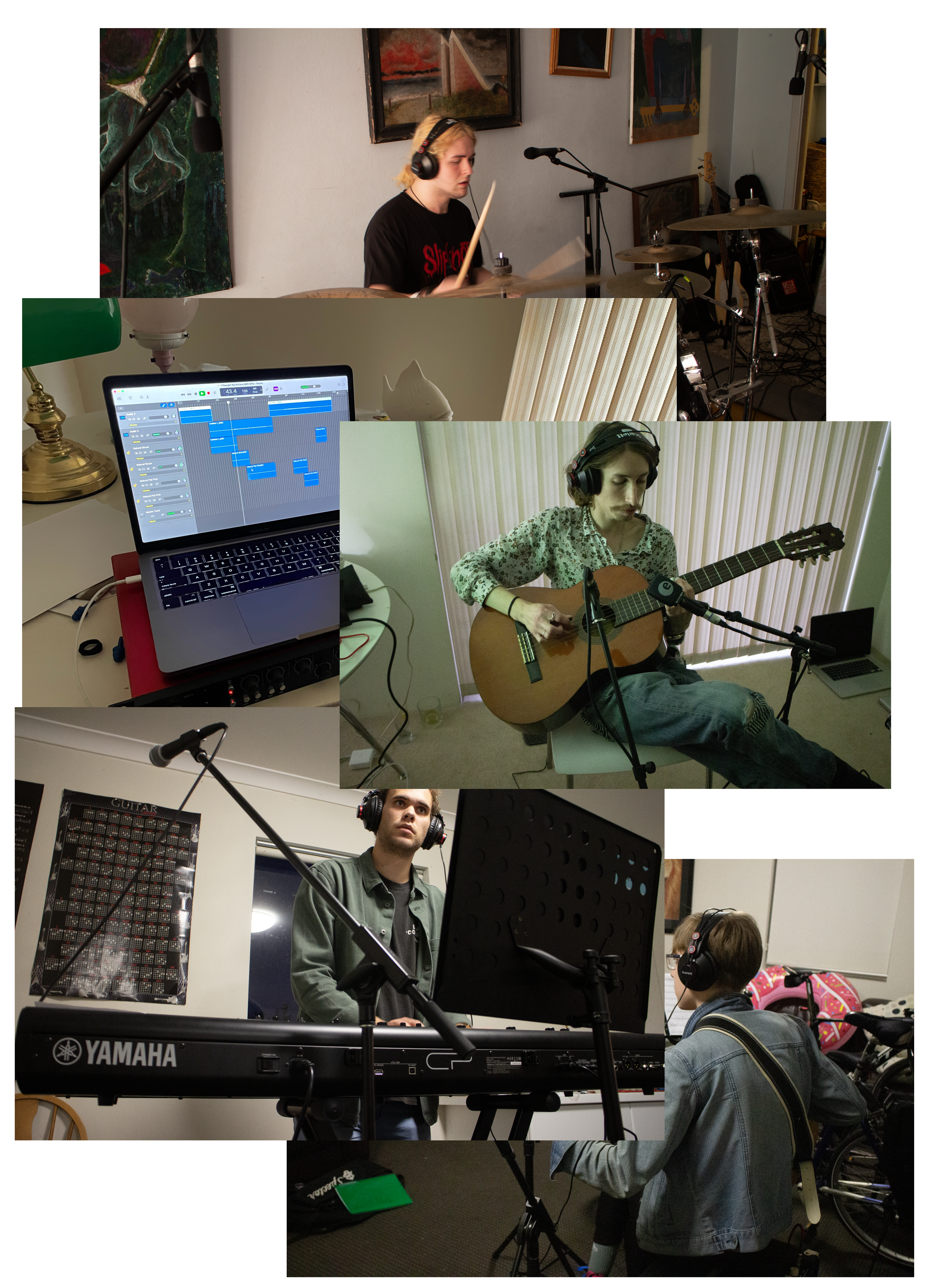 A collage of musicians Silly Boy Sounds has worked with