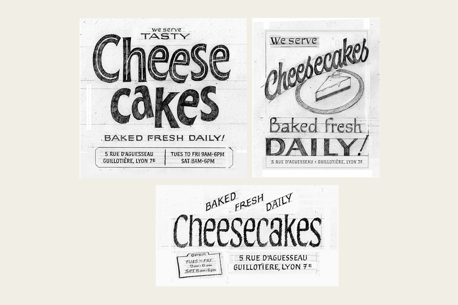 camilleweber_lettering_PieceofCake_Cheesecakes_sketchesV2.png