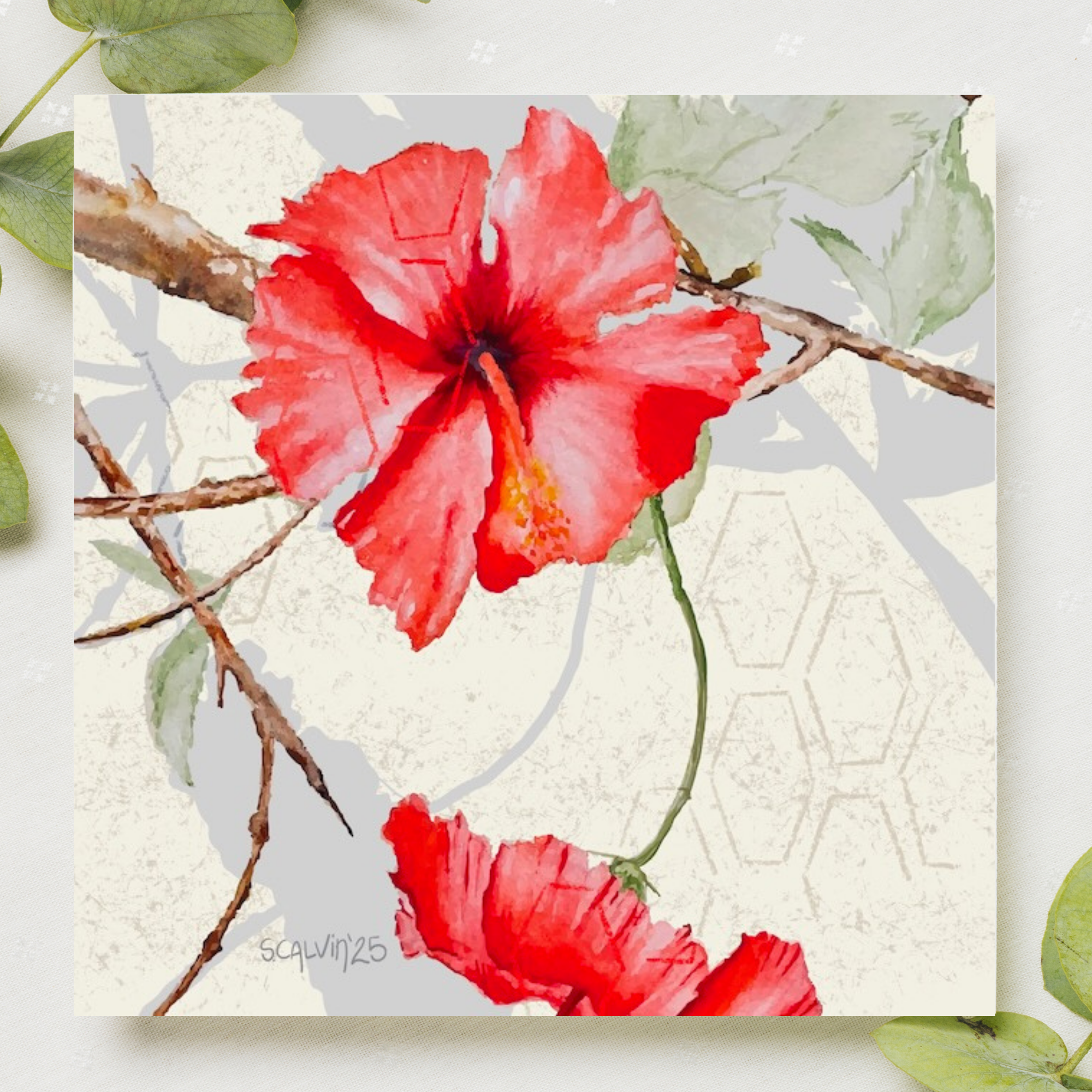 Hibiscus Greeting Card