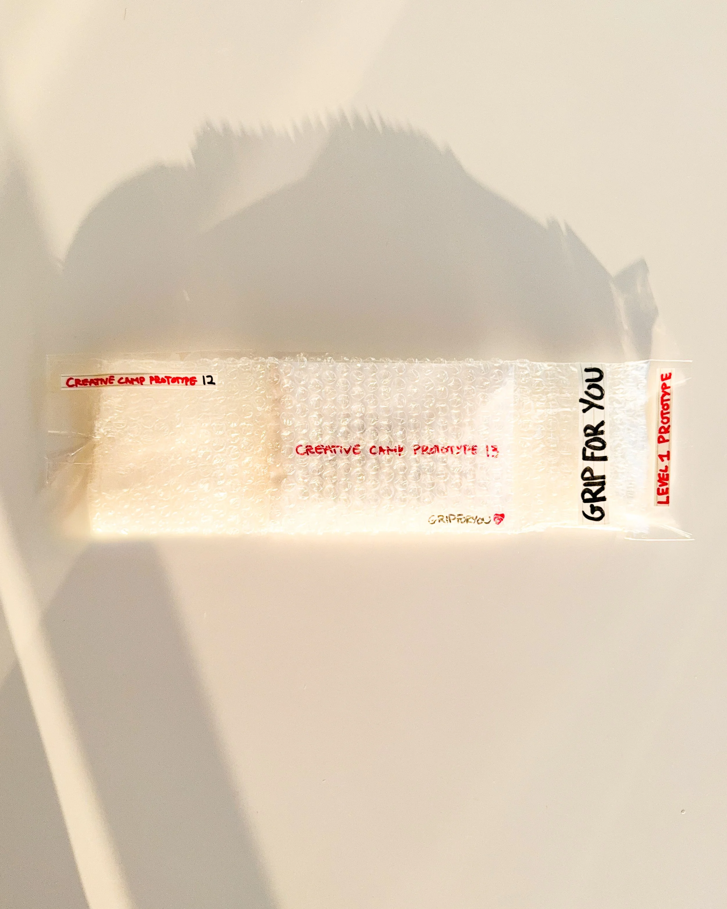 Creative Camp is an open studio for testing ideas, shapes and details around GripForYou®. It follows product from loose thoughts to physical prototypes, keeping the process visible, simple and unfinished while each decision becomes clearer through ma