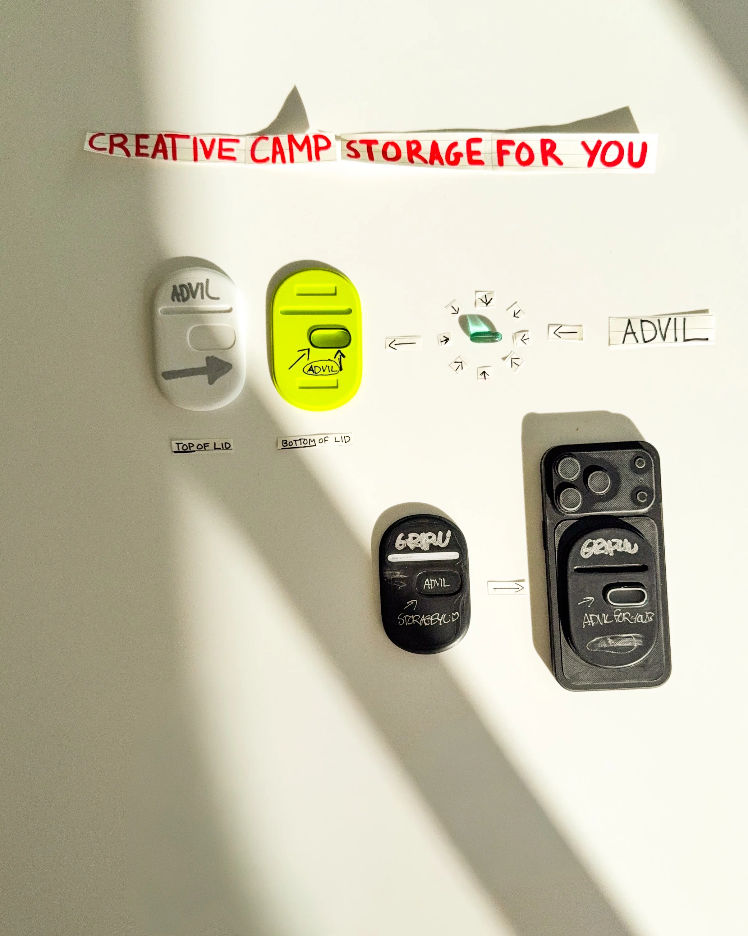 Creative Camp is an open studio for testing ideas, shapes and details around GripForYou®. It follows product from loose thoughts to physical prototypes, keeping the process visible, simple and unfinished while each decision becomes clearer through ma