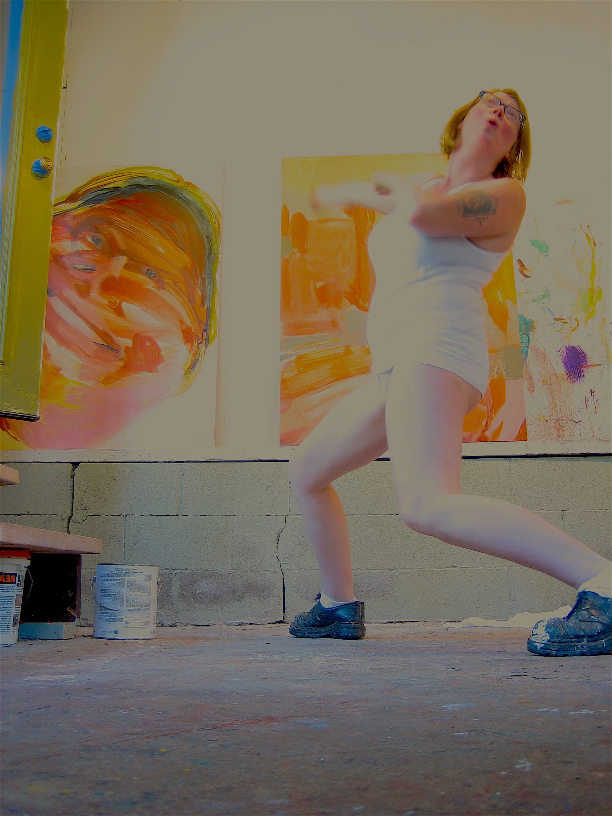 Lizzie in My Upstate Studio.JPG