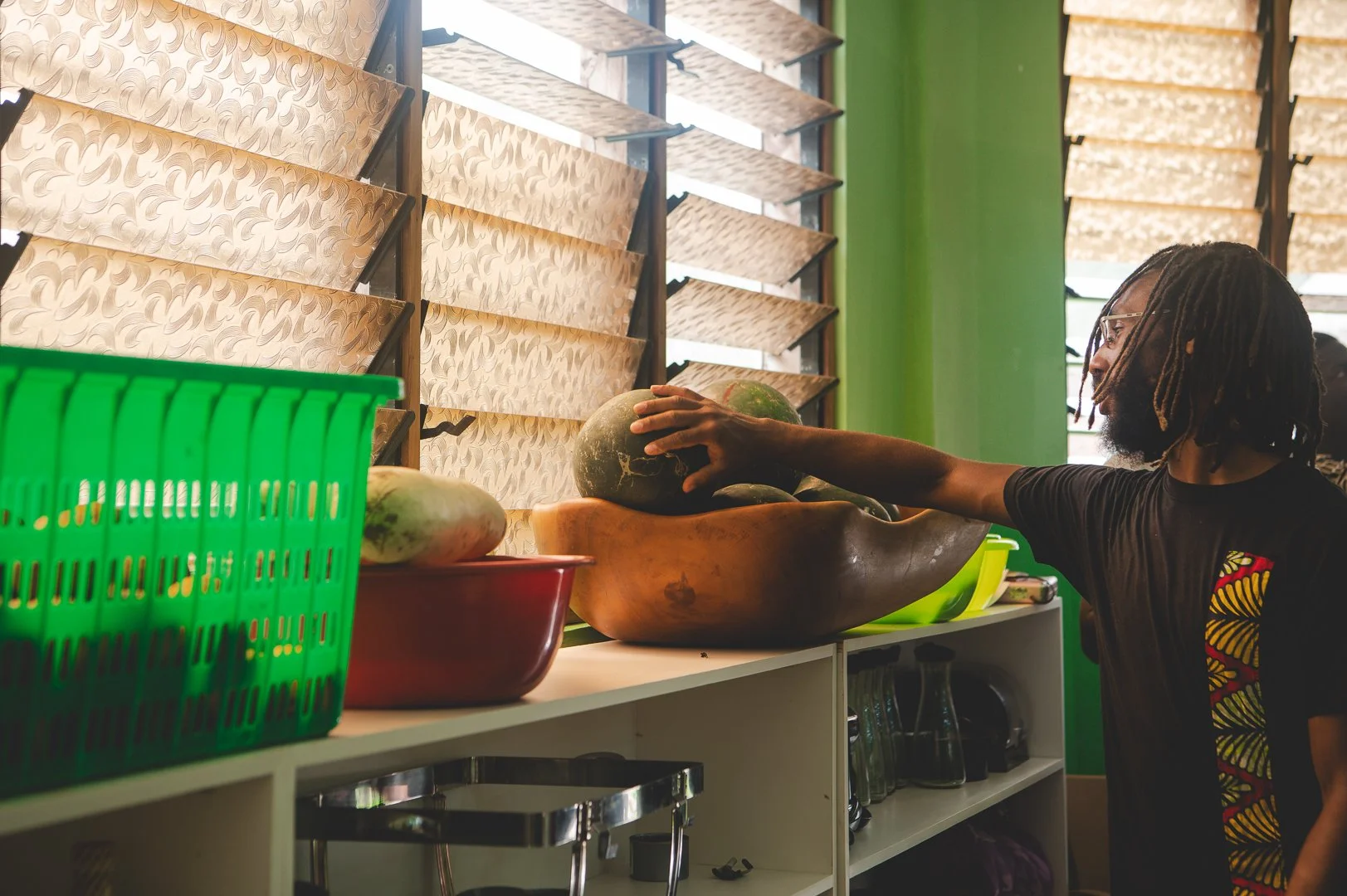 80% of the food eaten at KASI's is grown on campus