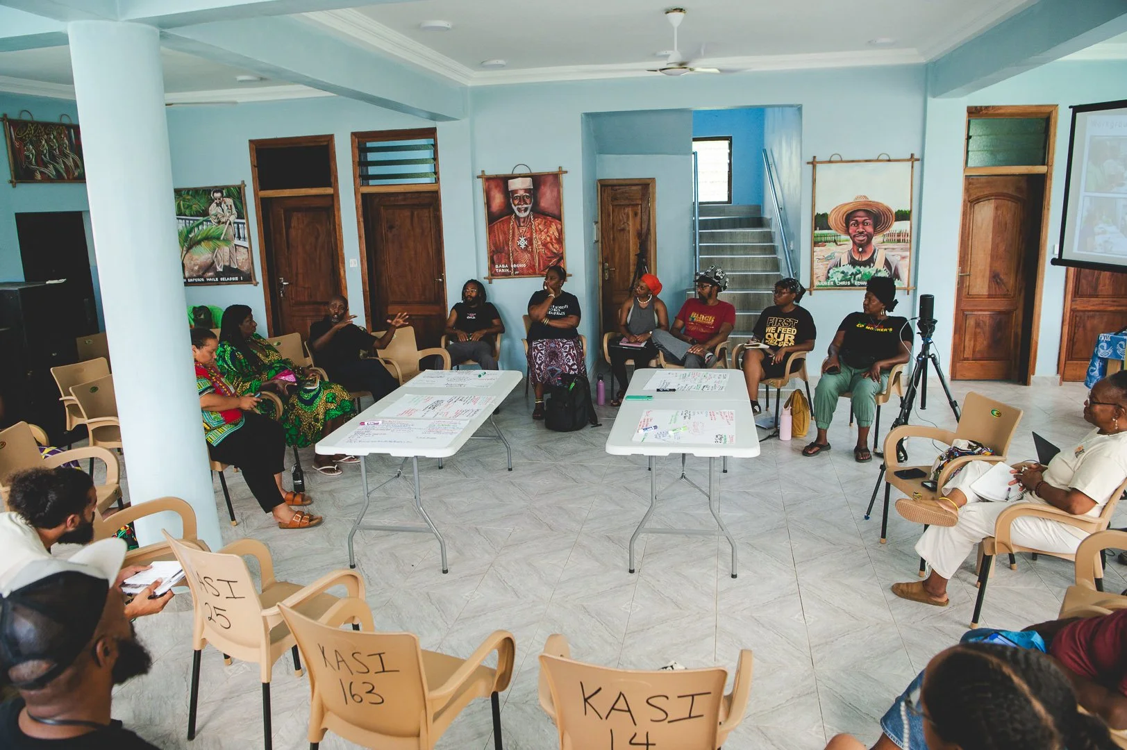 Kenneth Zakee's paint strokes can be seen around the campus