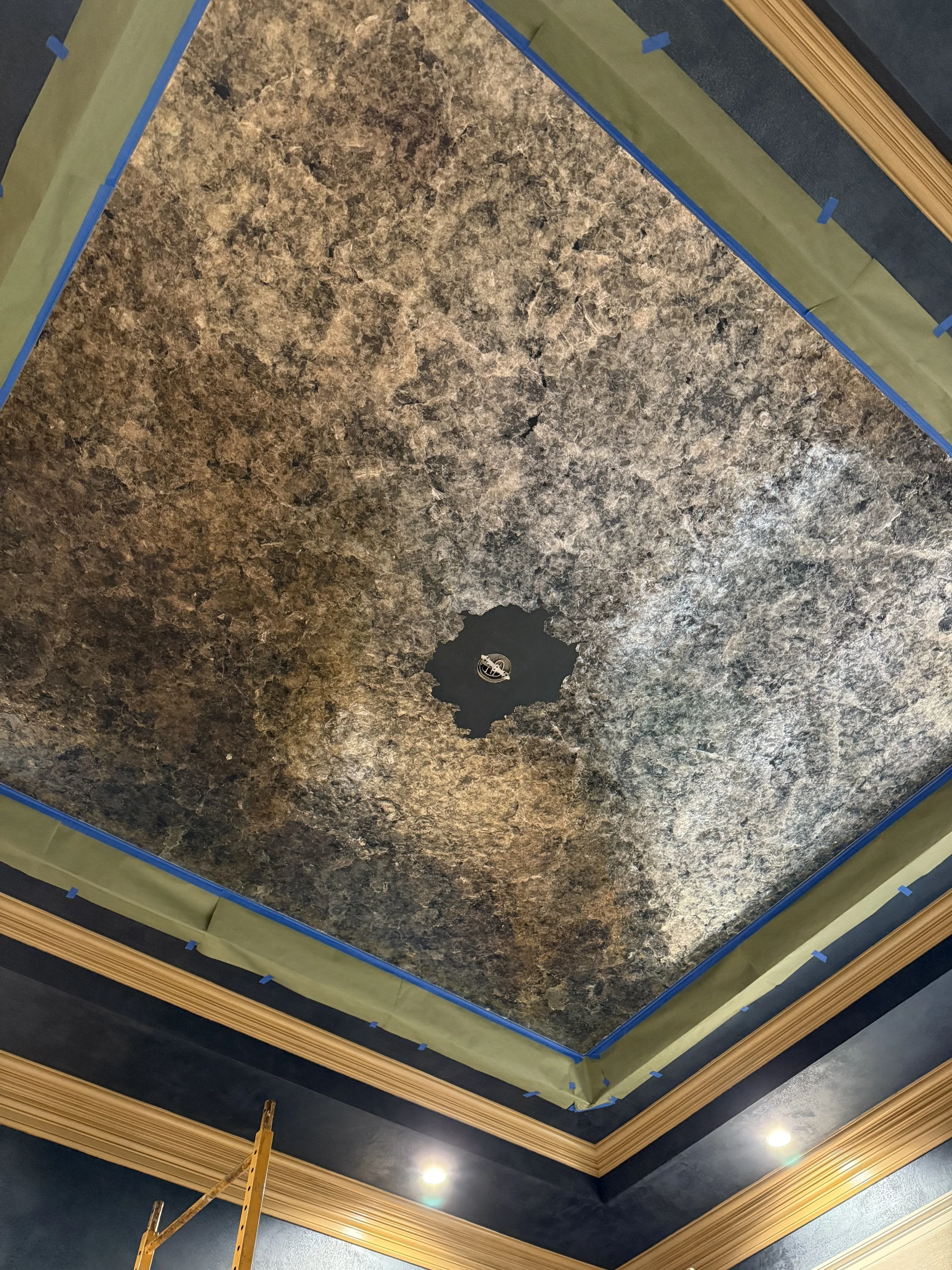 Mica ceiling progress