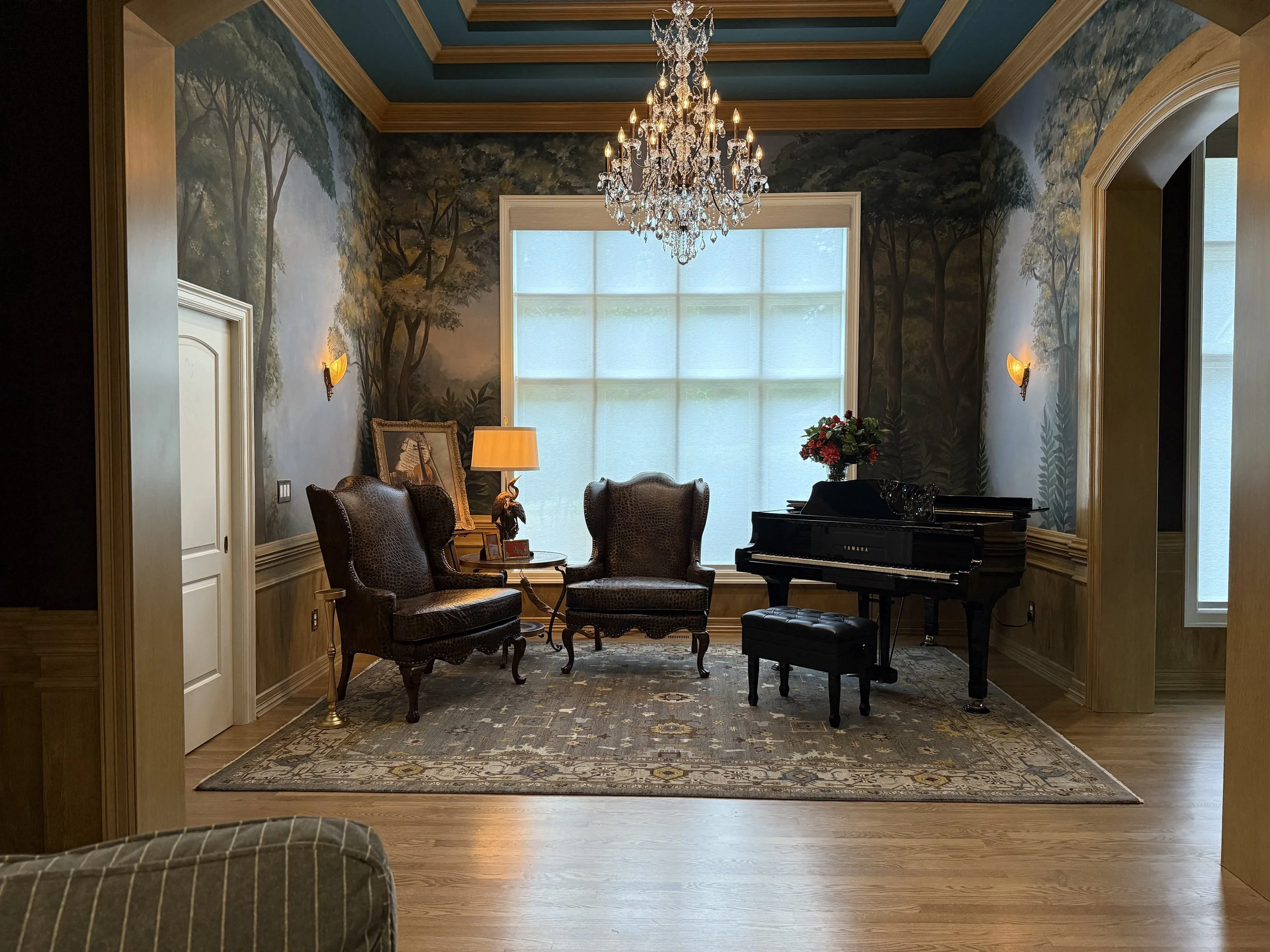 Completed Music room. Mural done by the lovely Janet Matzke. 
