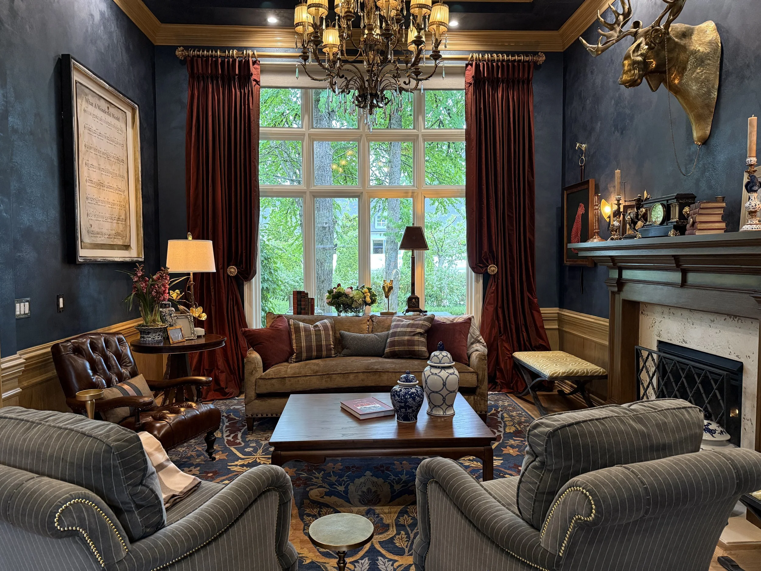 Completed living room